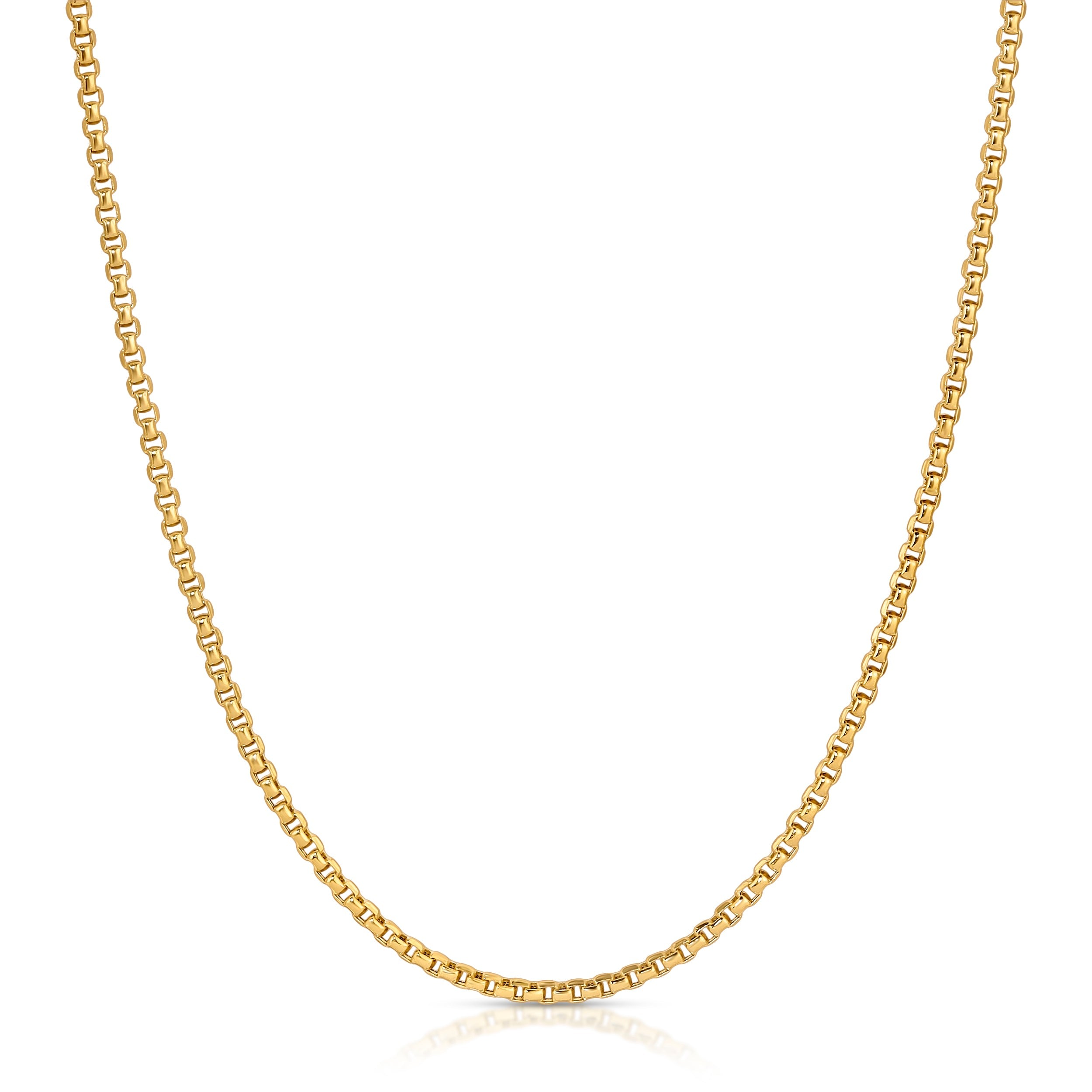 Maya Brenner Women's Gold Box Chain In Brown