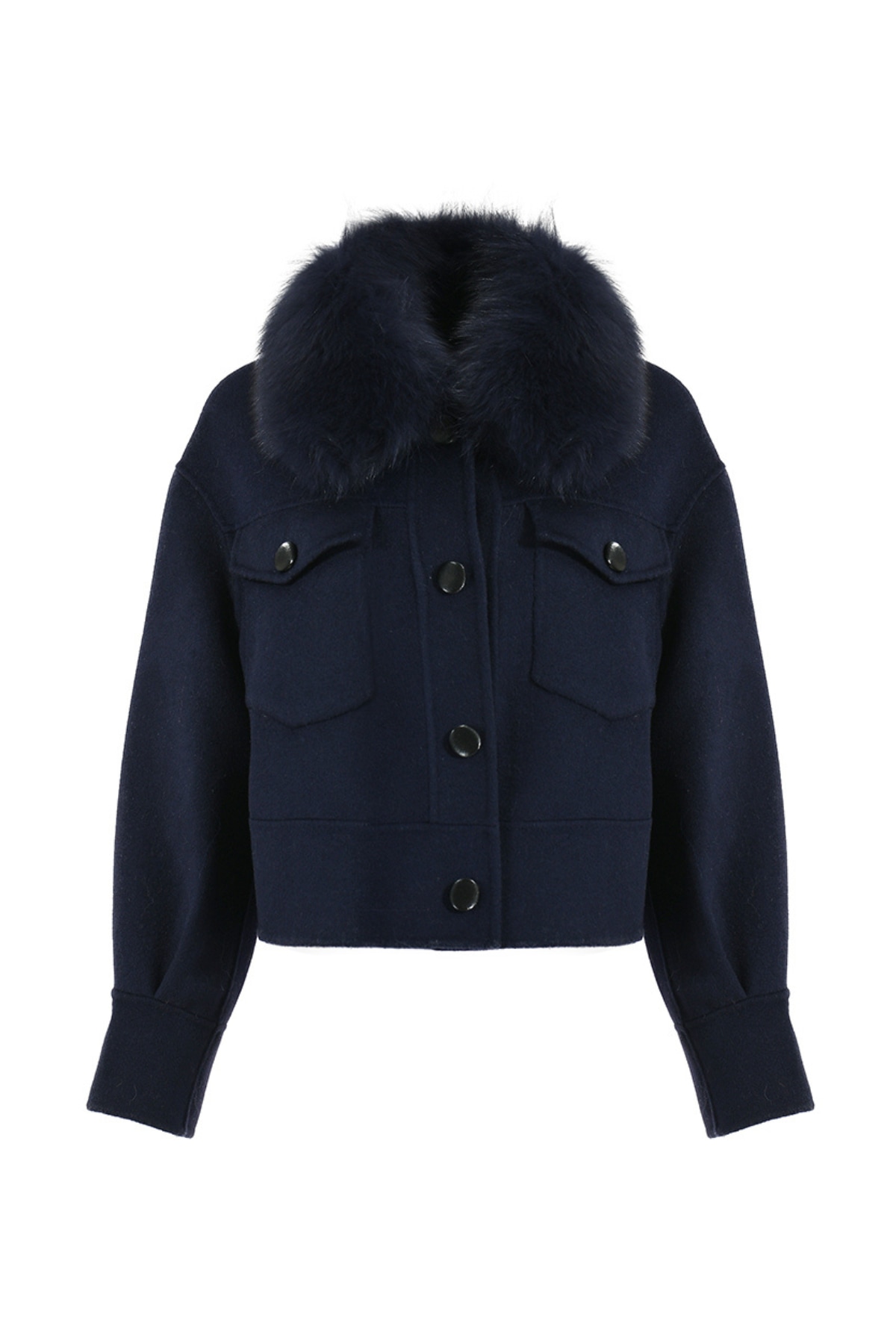 Hortons England Women's Blue Hampstead Cashmere Jacket Navy In Blue