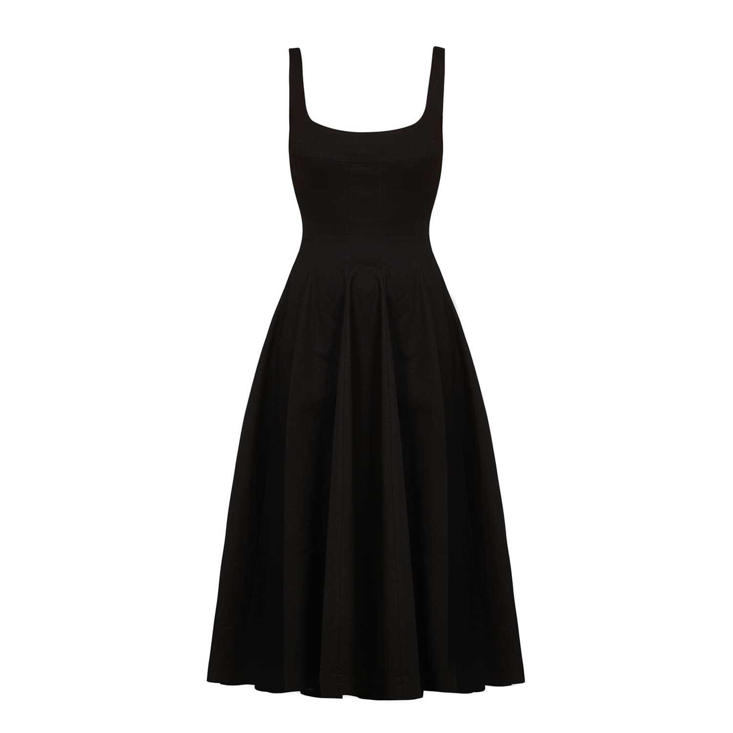 Mid-Length Poplin Dress - Black | Avenue 8 | Wolf & Badger