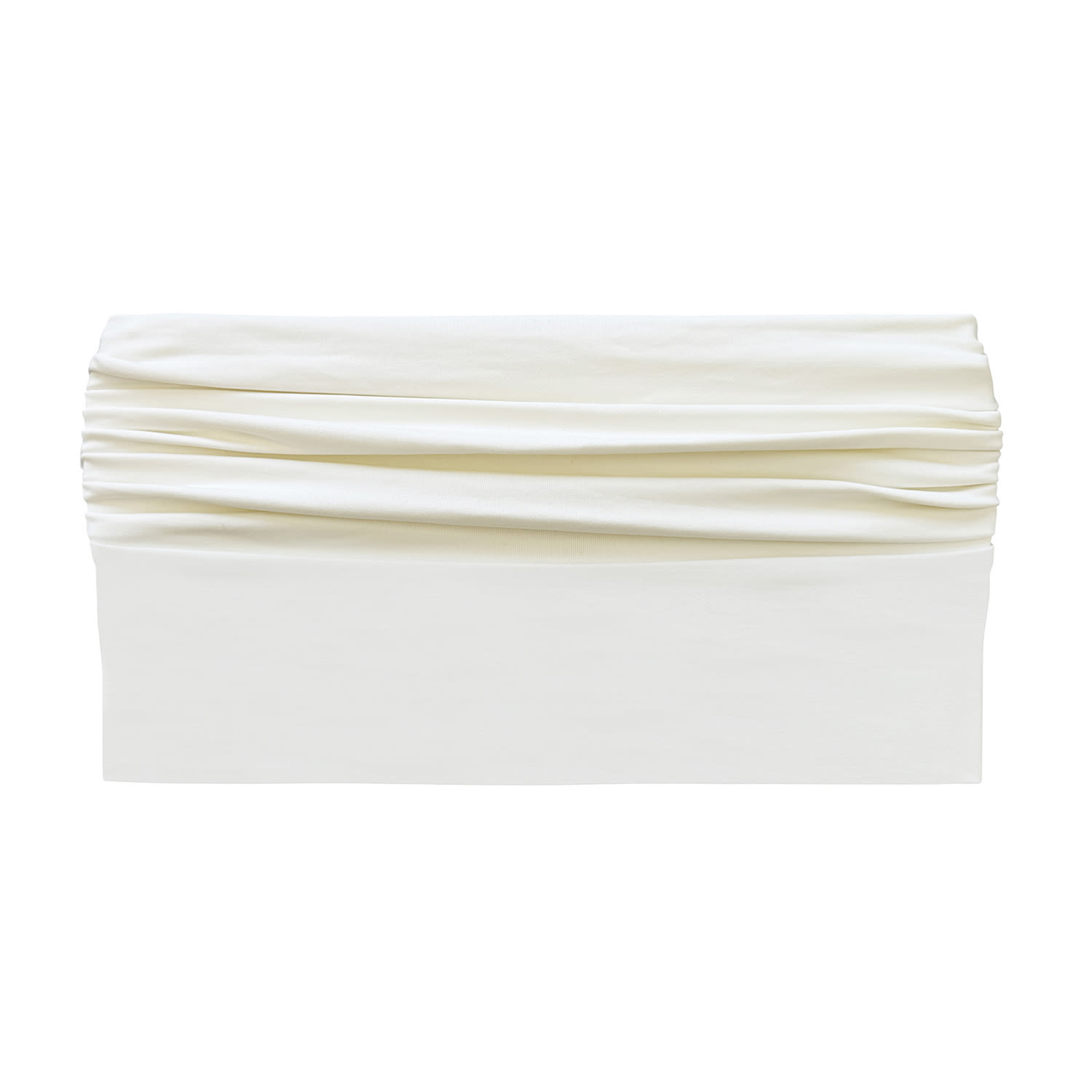 Nuaje Nuaje Women's Isabelle Ruched Bikini Tube Top In White In White