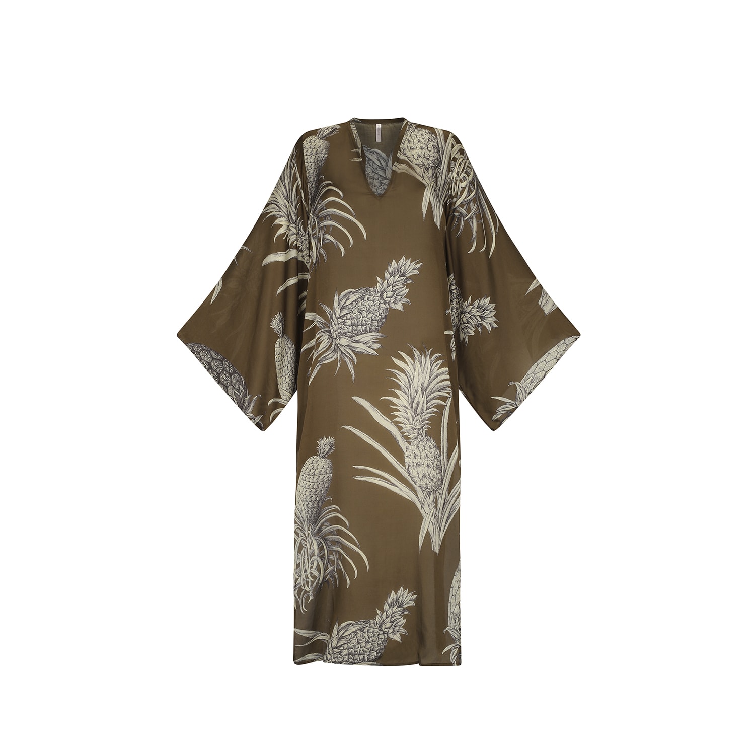 Women’s Brown Piña Kaftan Medium Aguaclara