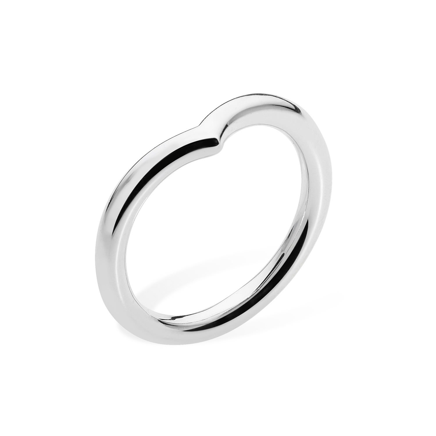 Lucy Quartermaine Women's Sterling Silver Drop Wishbone Ring In Brown