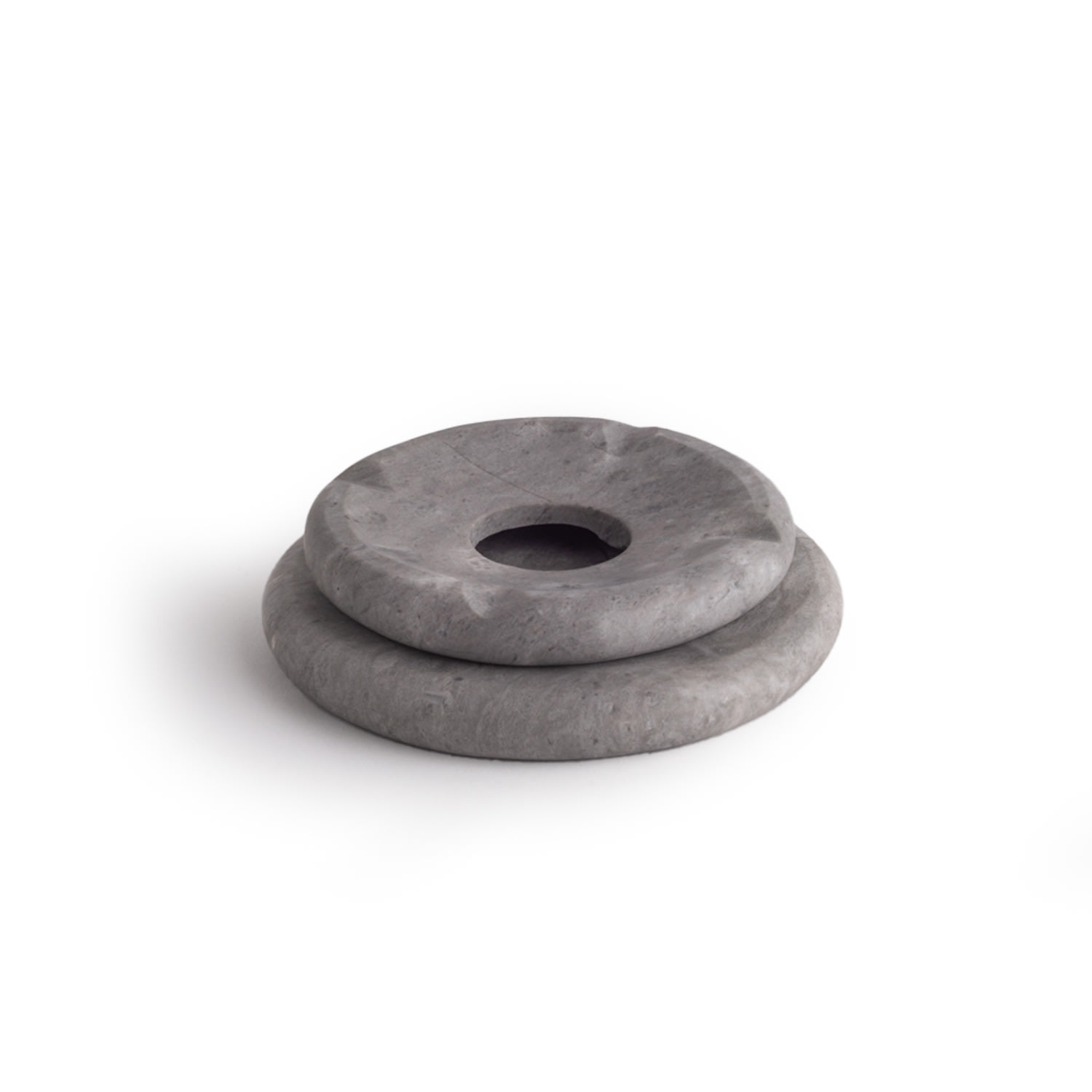 And Jacob Pebbles Ashtray Donut - Grey Marble In Gray