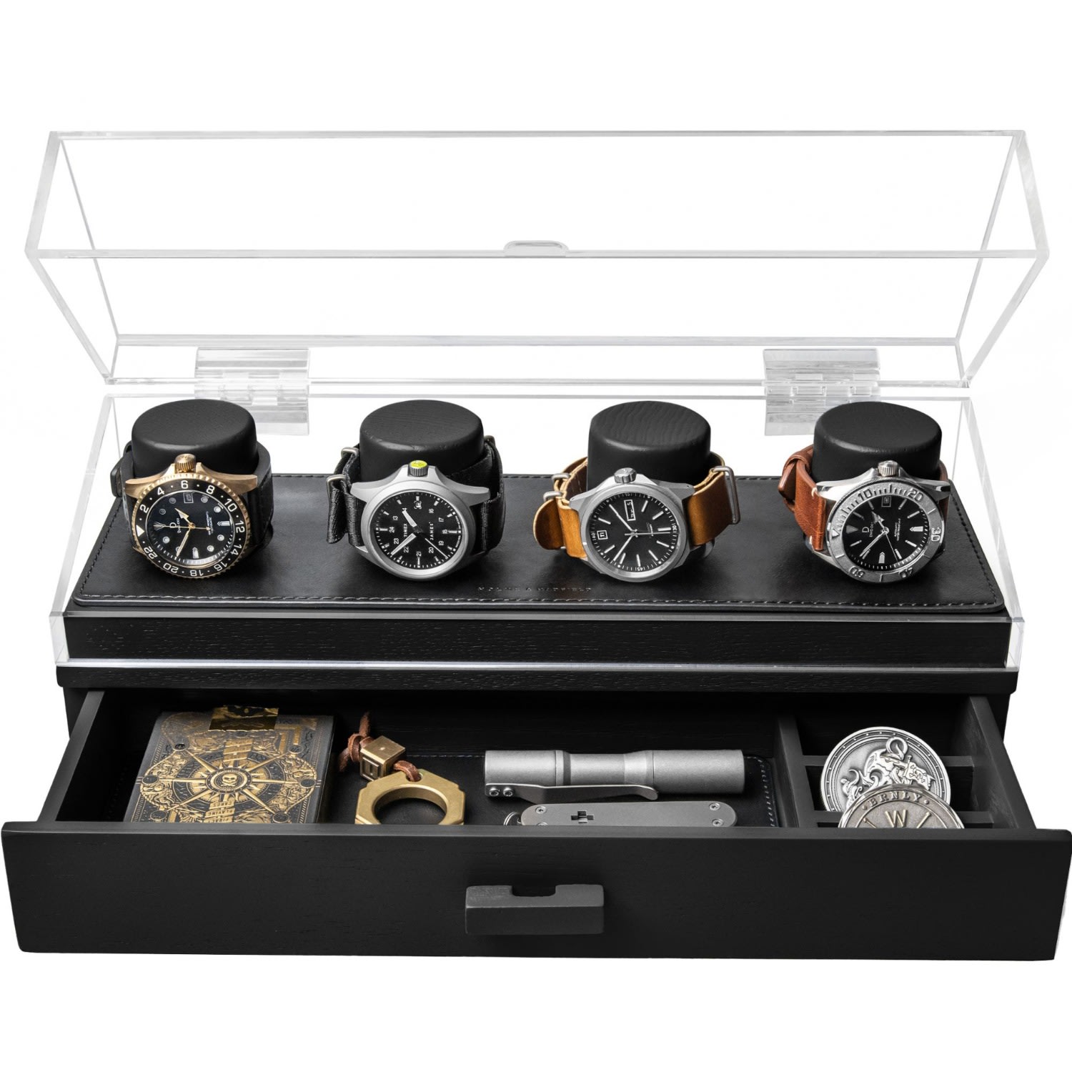 Holme & Hadfield Watch Deck Pro - Black In Black