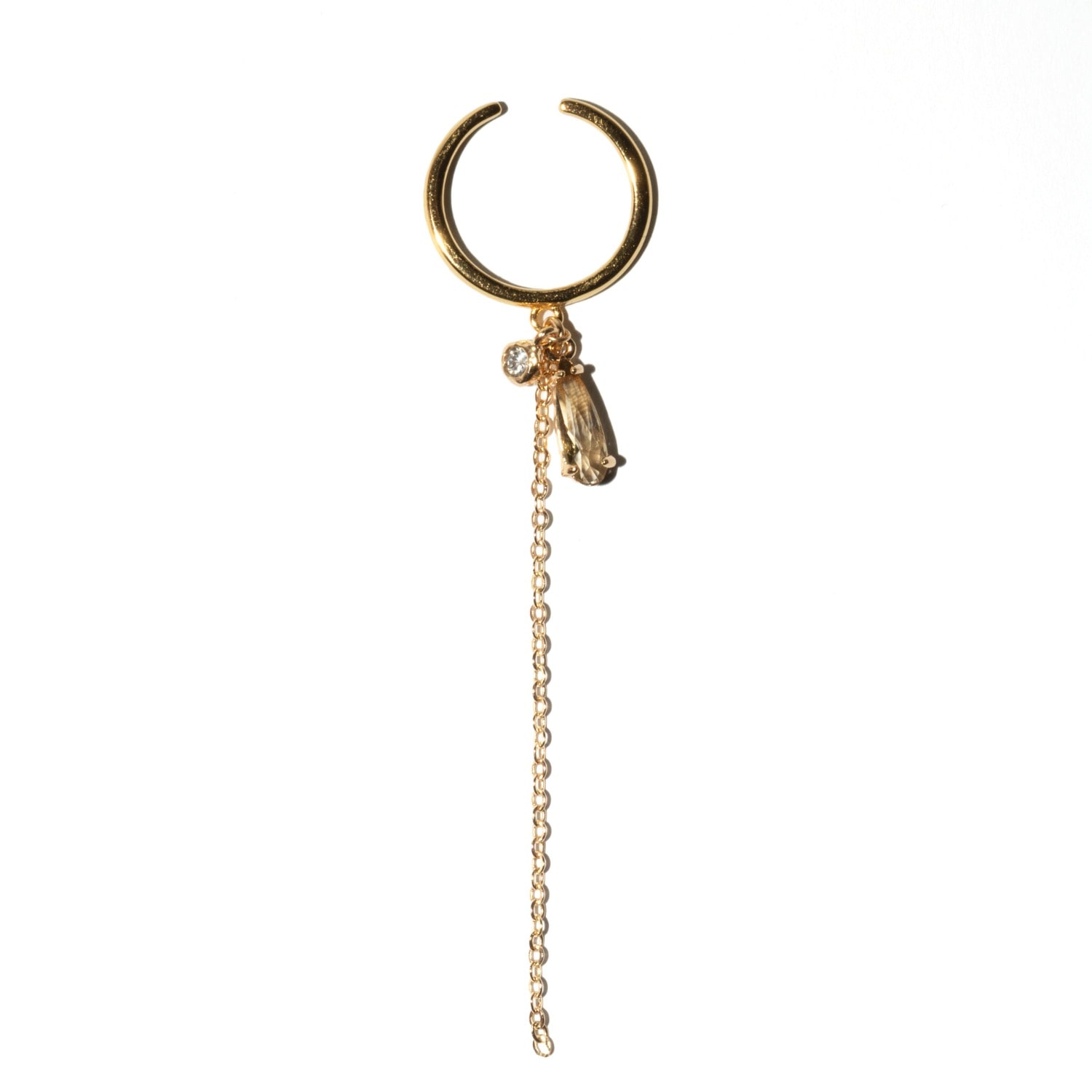 Studio Baloge Women's Gold / Brown Cascade Ring – Champagne. In Multi
