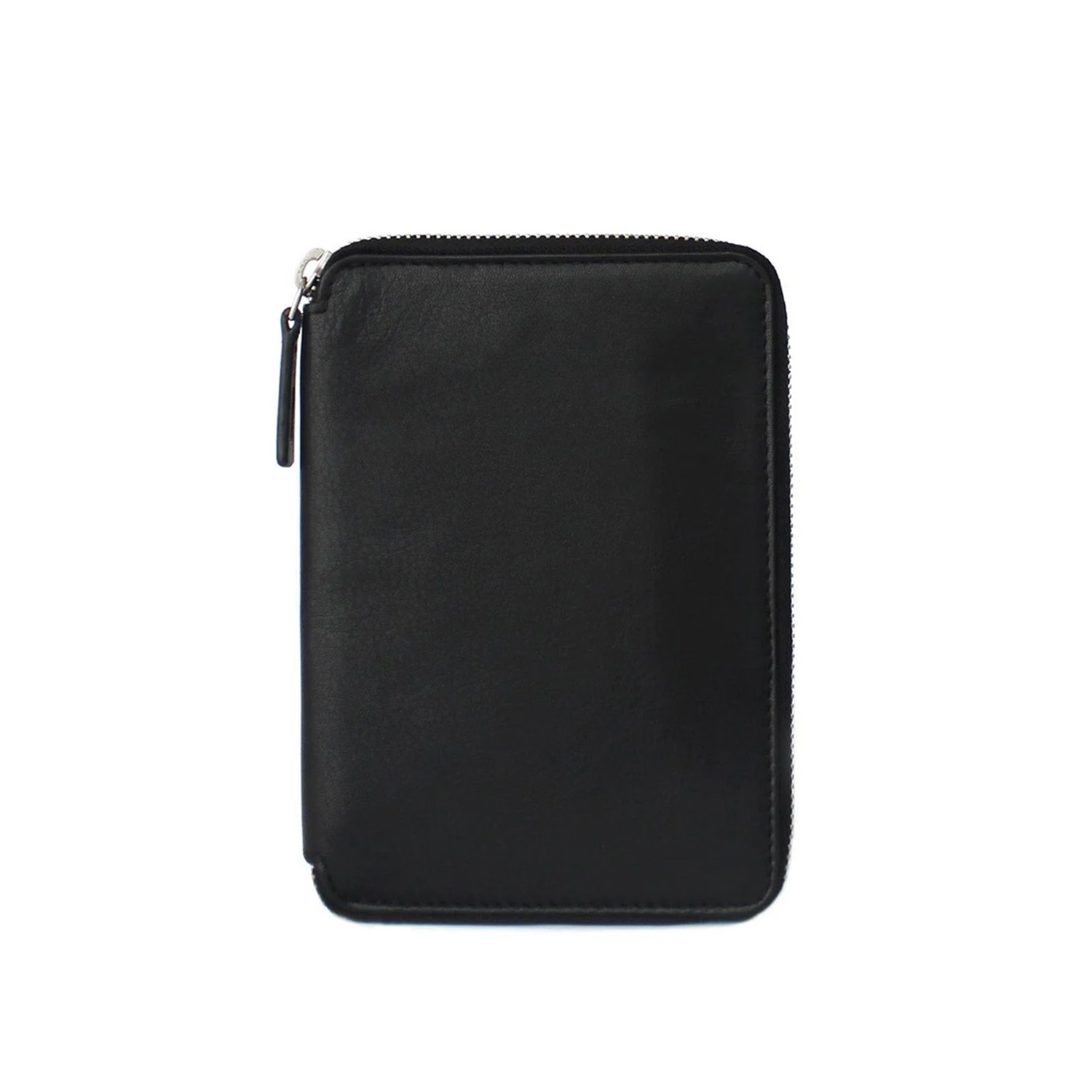 Nappa Dori Zip Passport Case - Black