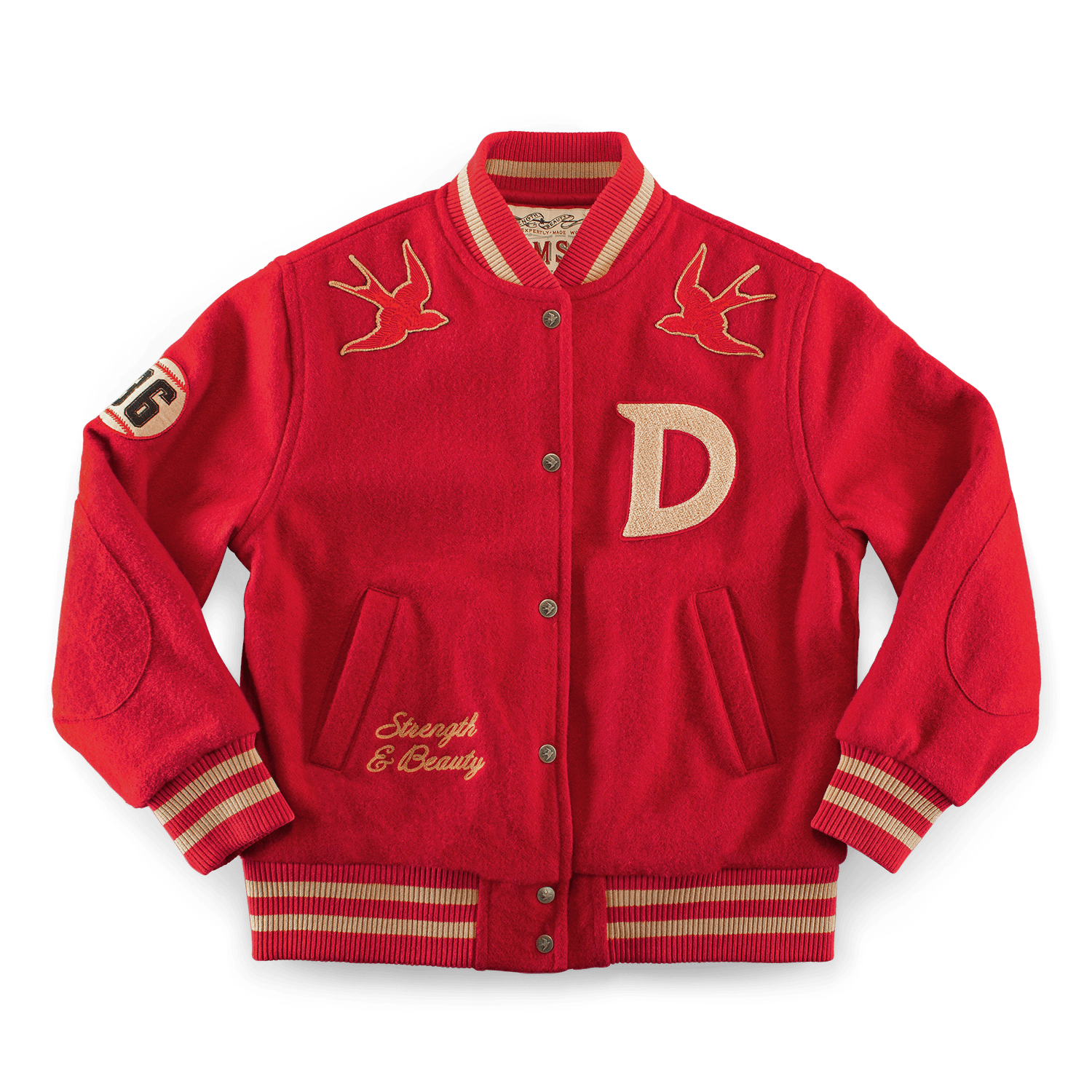 &sons Trading Co Women's Damsons Nancy Baseball Jacket Vintage Red In Red