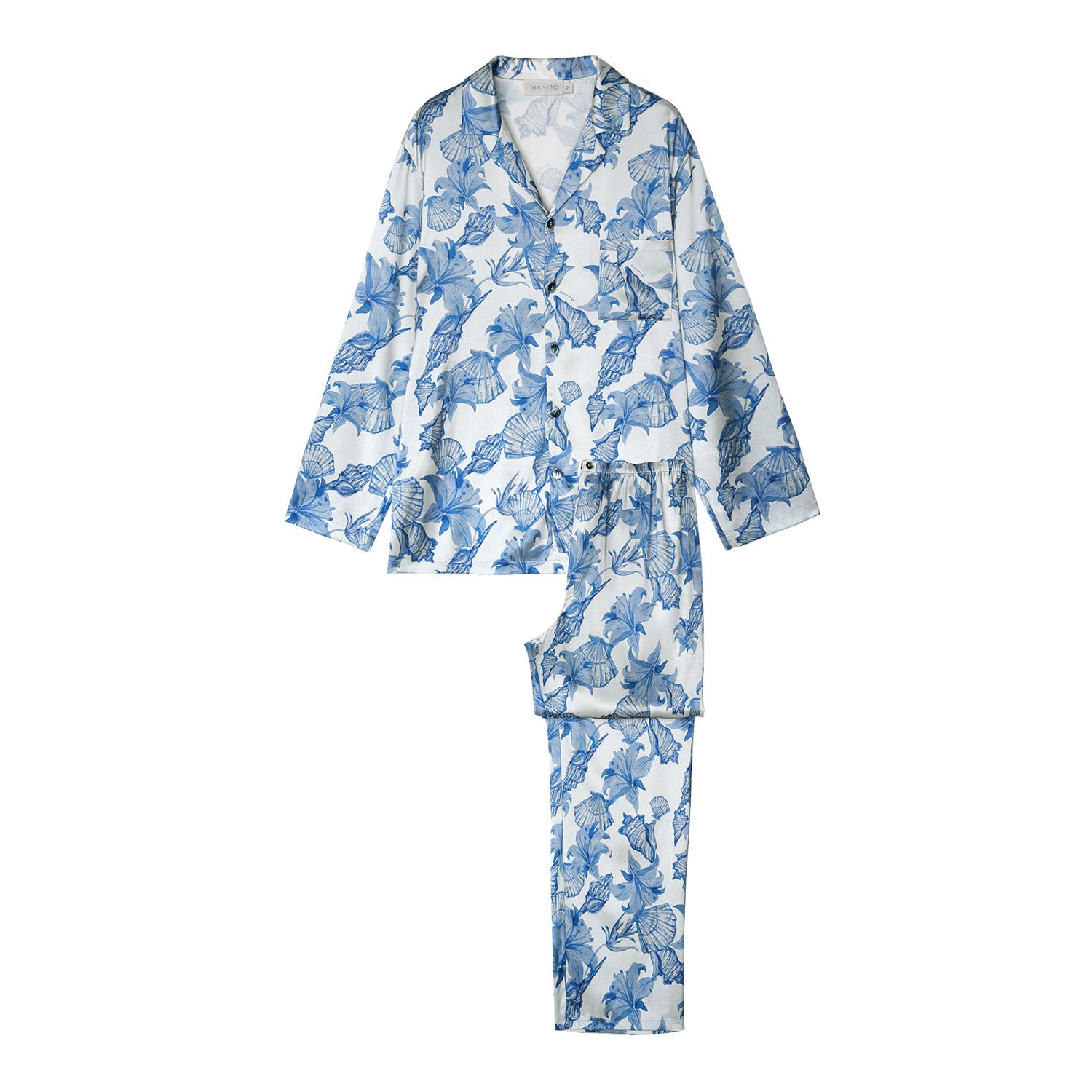 Manito Men's Ocean Blue Men's Pajama Set In Blue