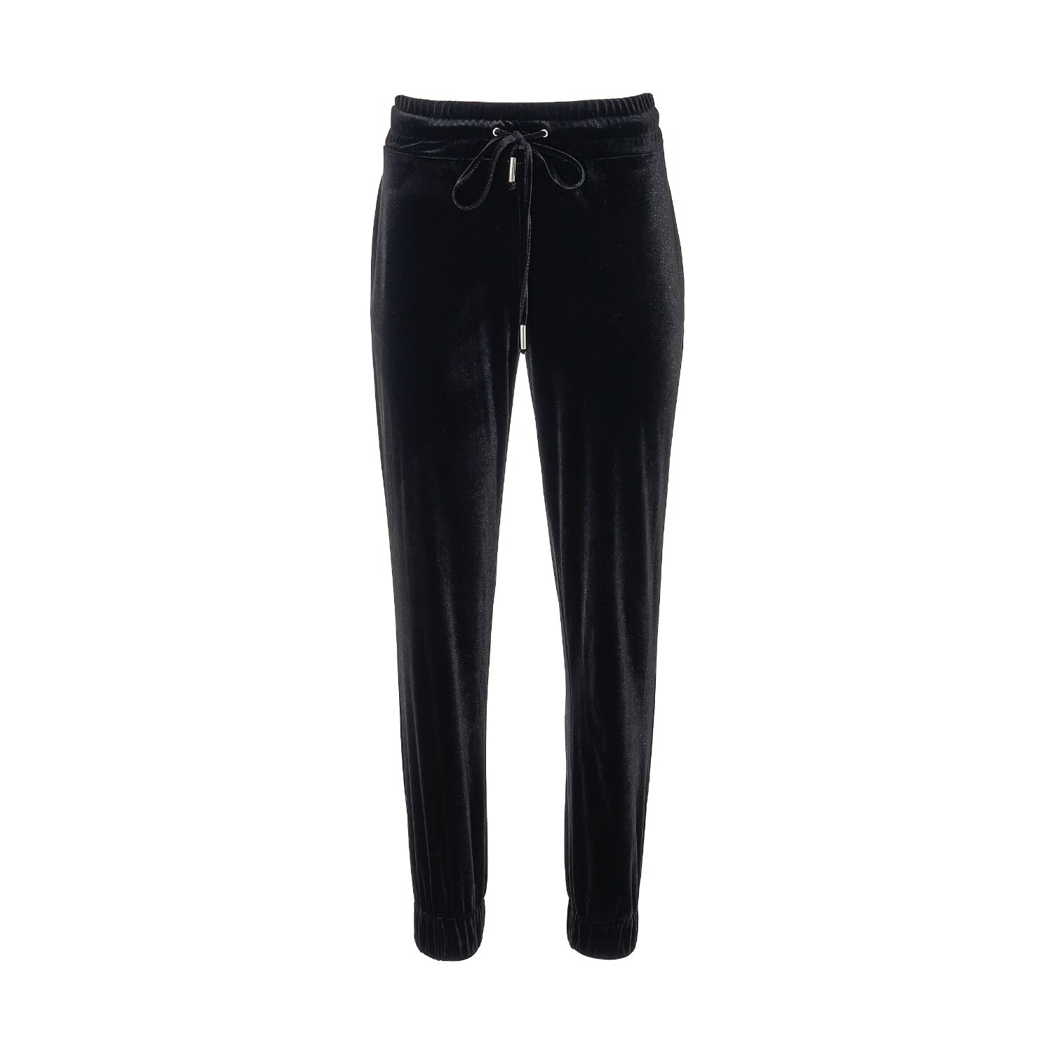 Women’s Black Velvet Sweatpants Extra Small Lita Couture