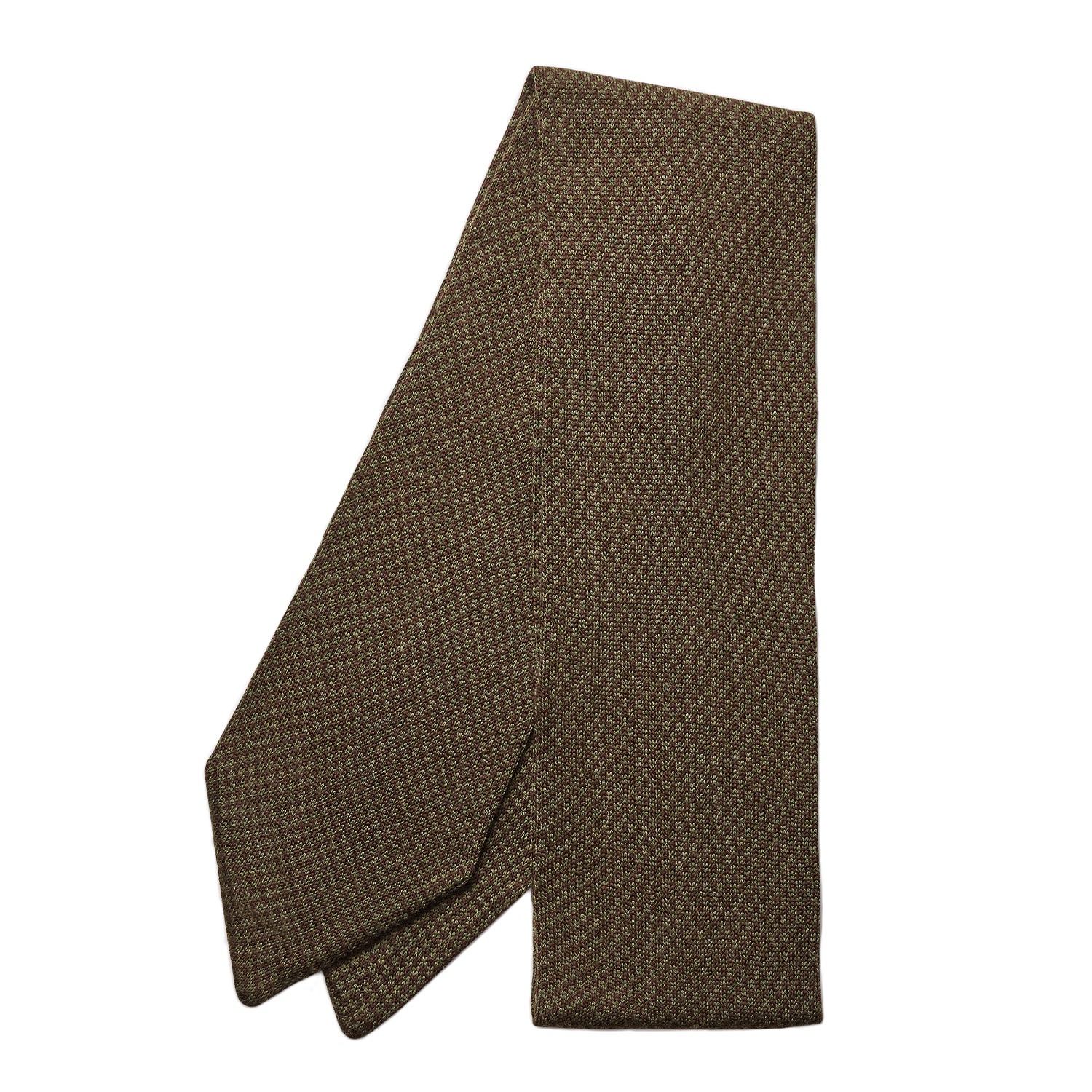 Men’s Green / Brown Merino Scarf - Brown, Green One Size Serran London