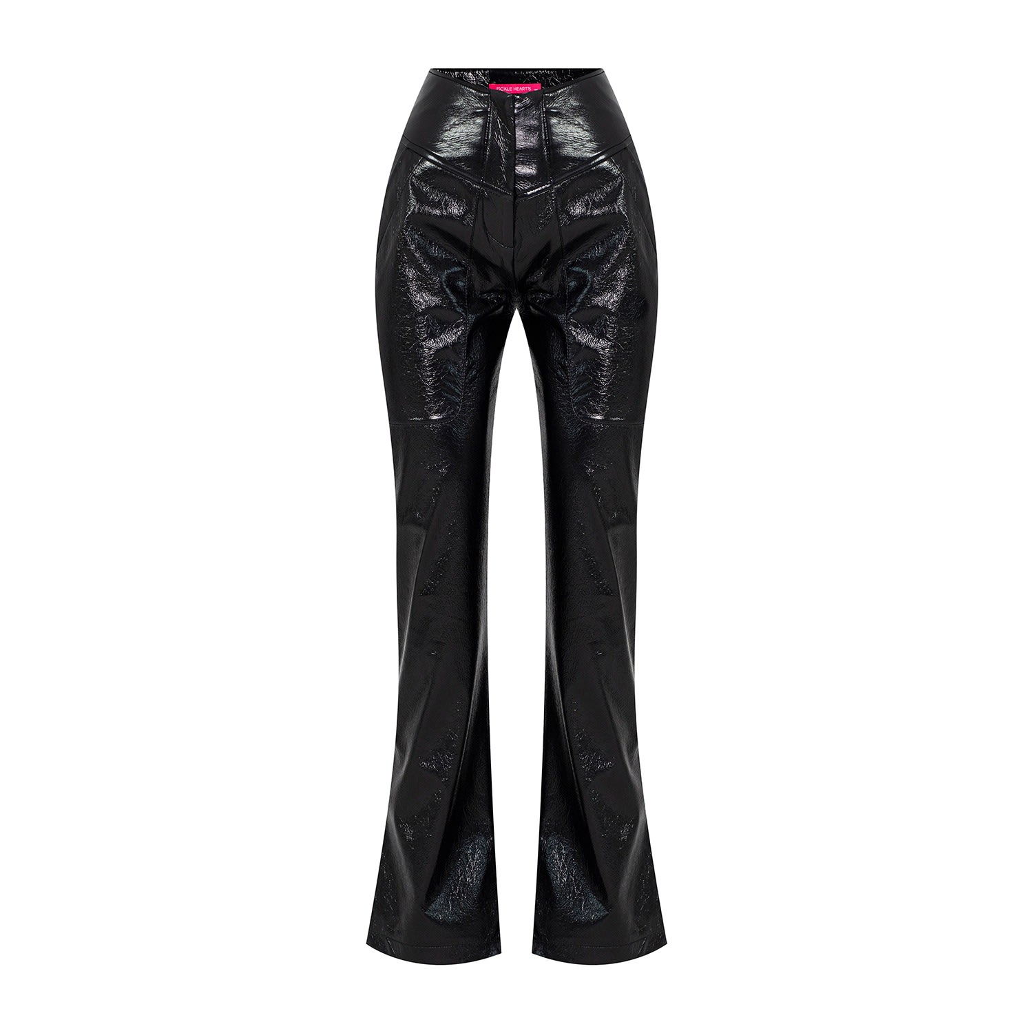 Women’s Black Dahlia Vegan Leather Pants Small Fickle Hearts