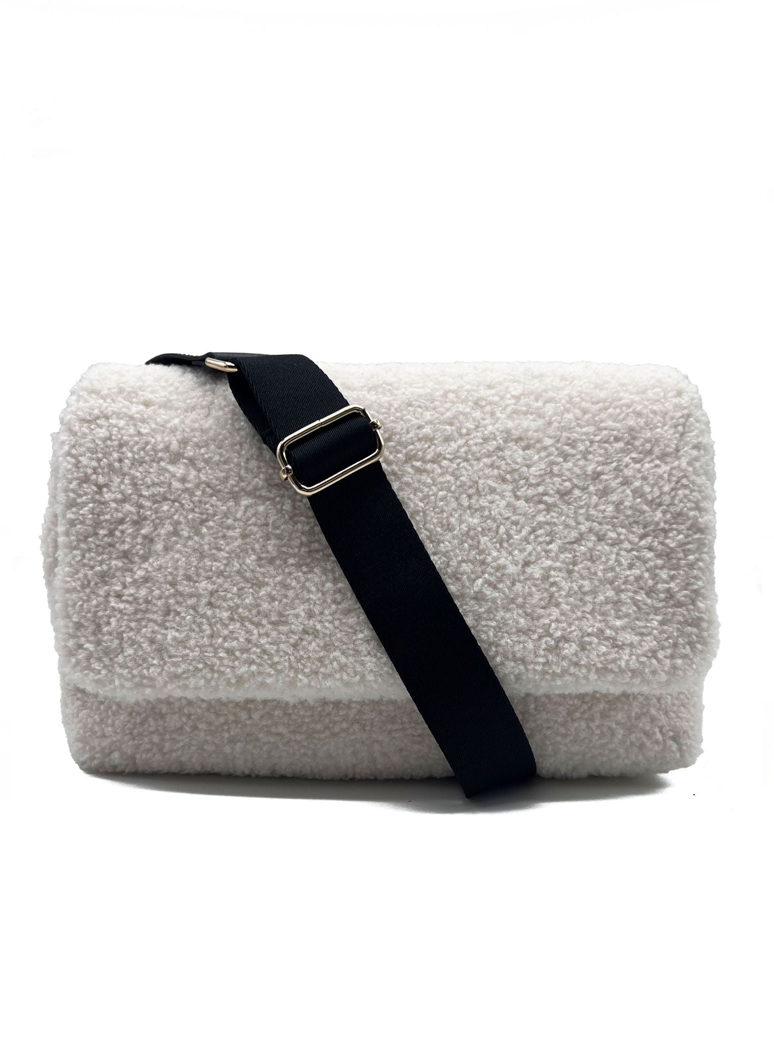 Women’s White Maribel Faux Fur Cross Body Nooki Design