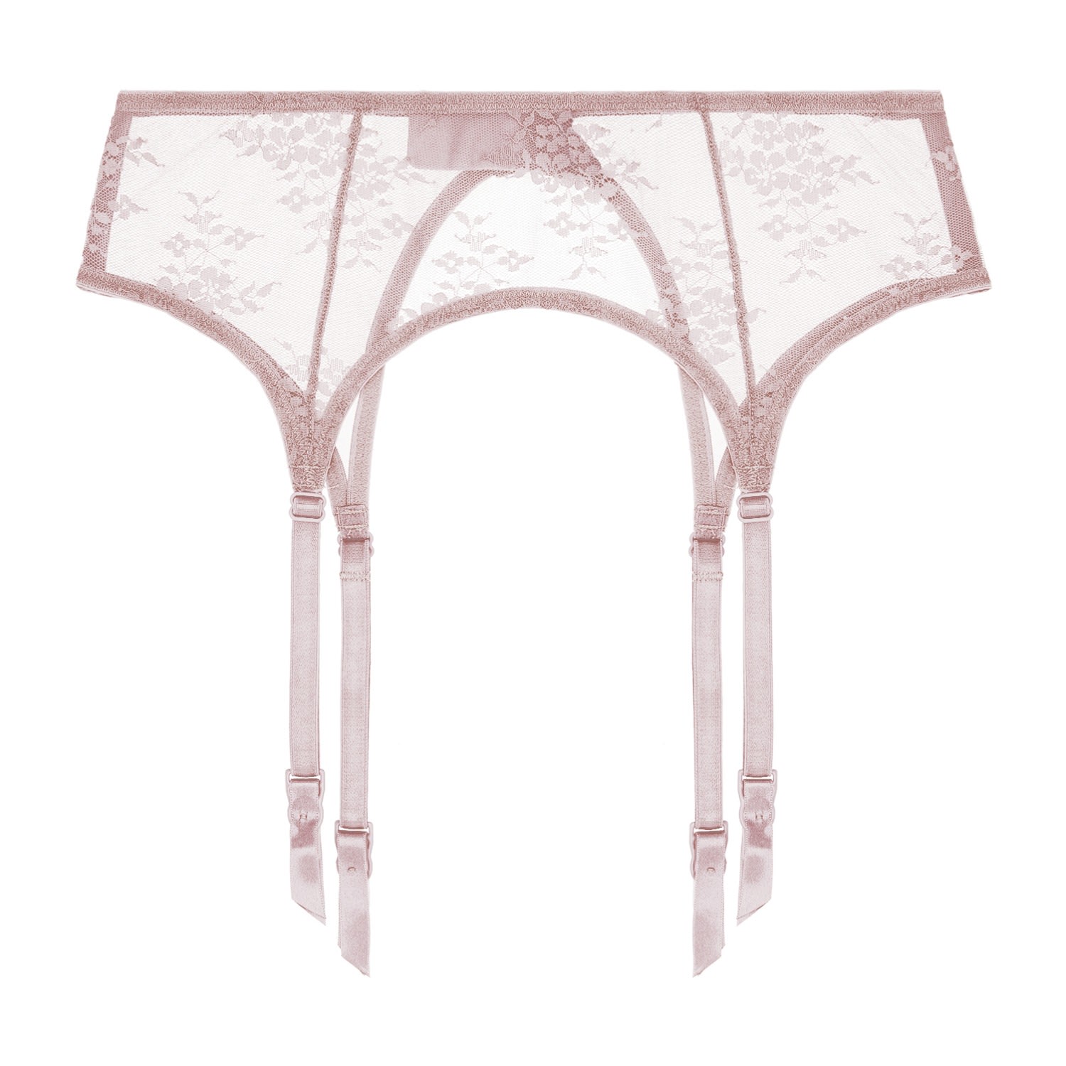 Journelle Women's Pink / Purple Romy Suspender Belt Petal In Pink/purple