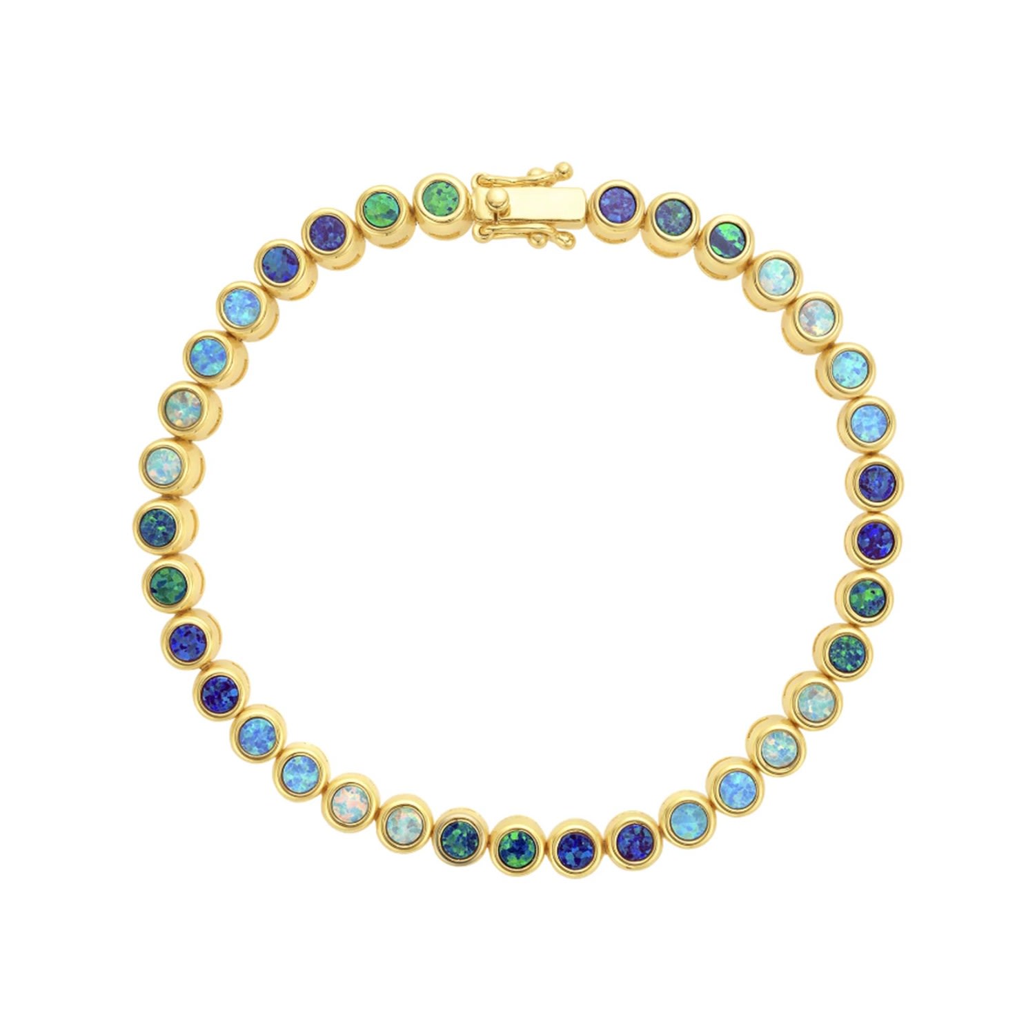 Women’s Gold Opal Ombre Tennis Bracelet La Kaiser