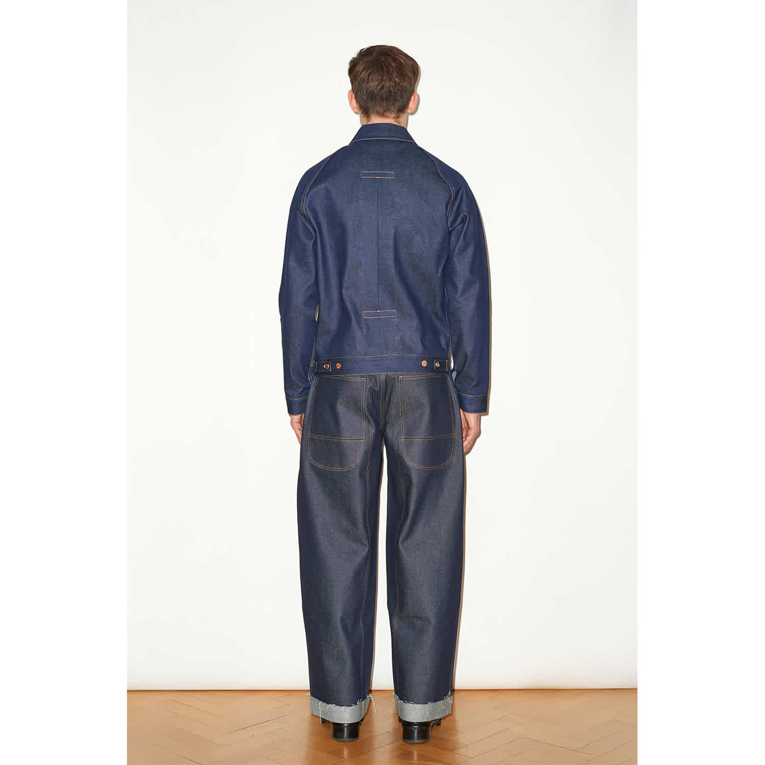 極美品 LITHIUM HOMME Indigo Denim Jacket 48 men-s-denim-jacket-in-indigo-
