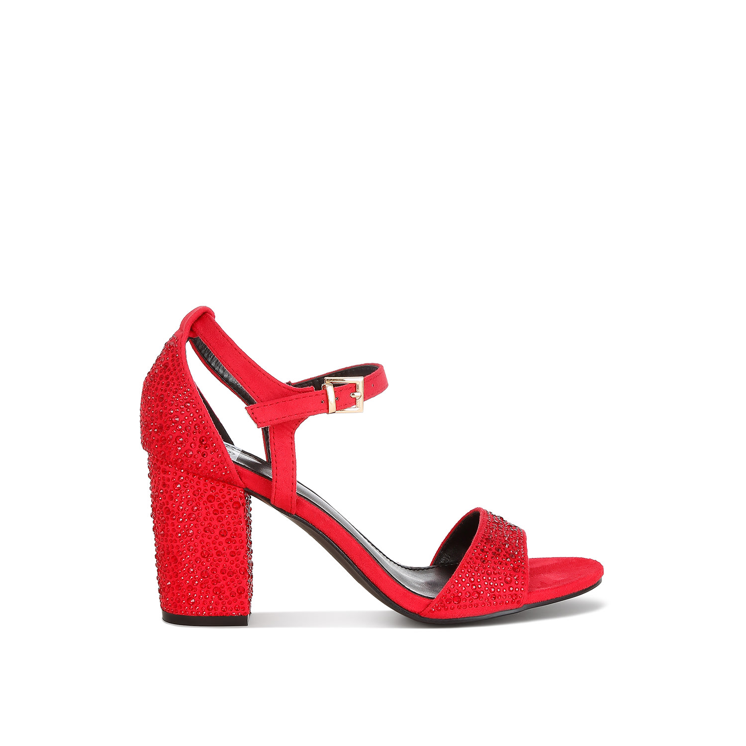 Rag & Co Women's Navoli Rhinestones Embellished Sandals In Red By  In Red