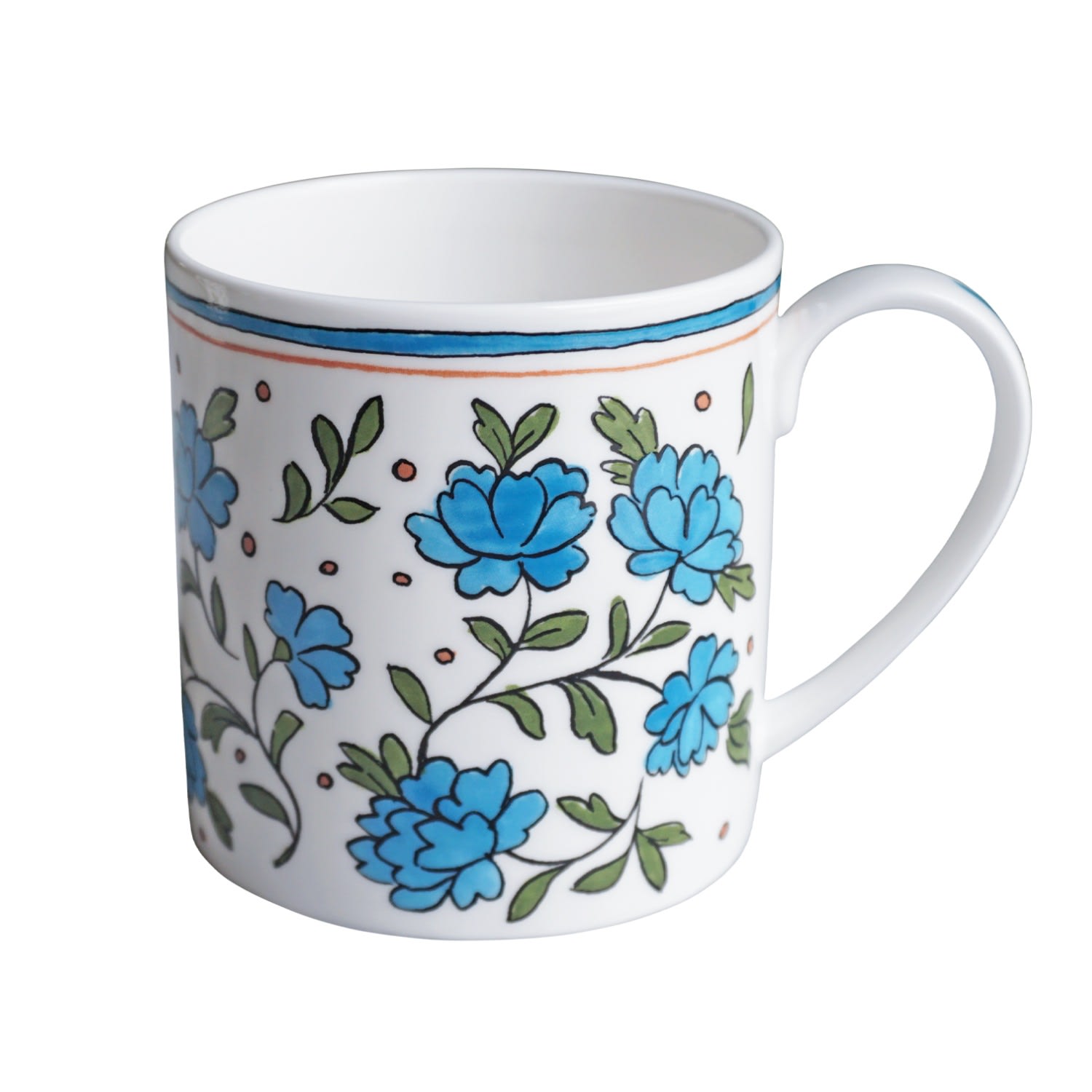 Blue H. Bachelor Buttonâ€‹ - Mug Version Two Twig New York