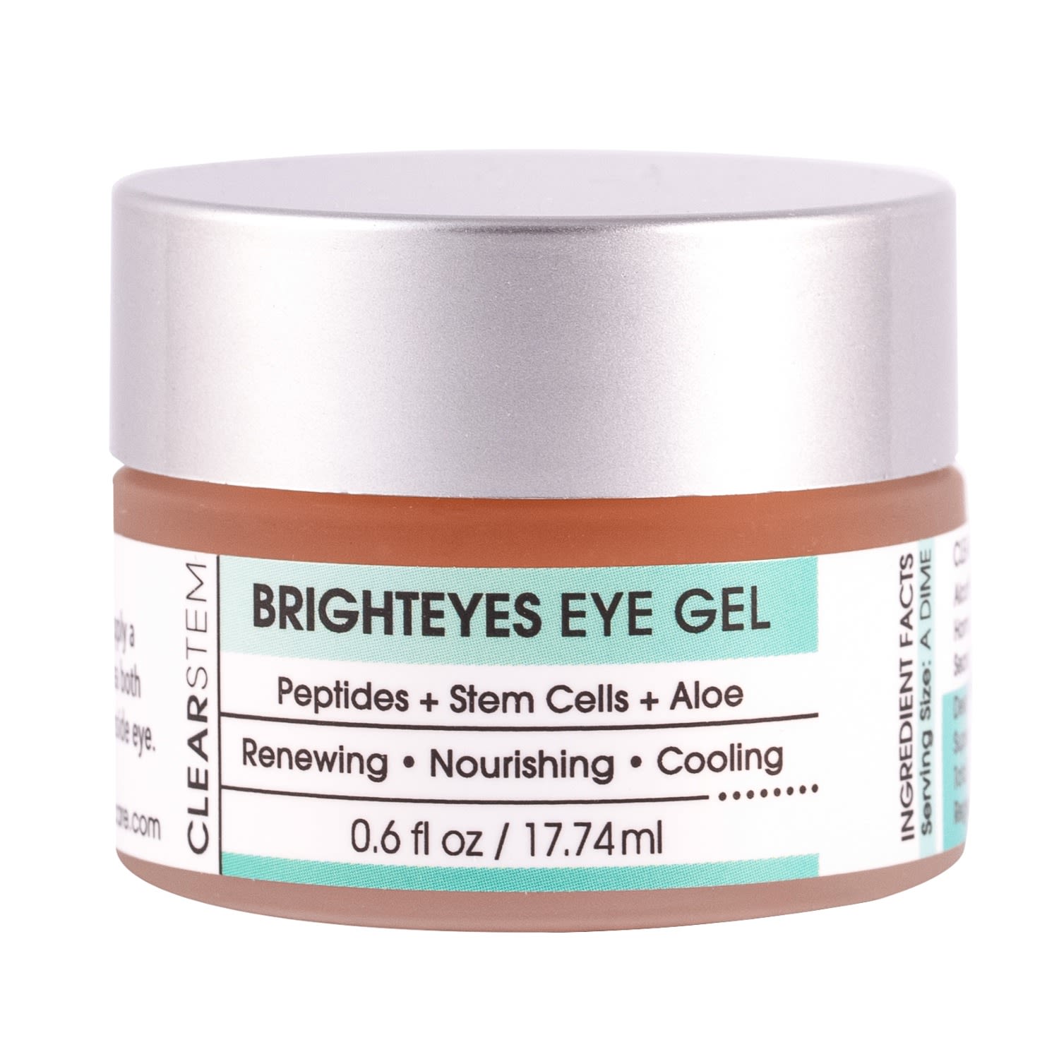 Clearstem Skincare Brighteyes Eye Gel In Brown/green/orange