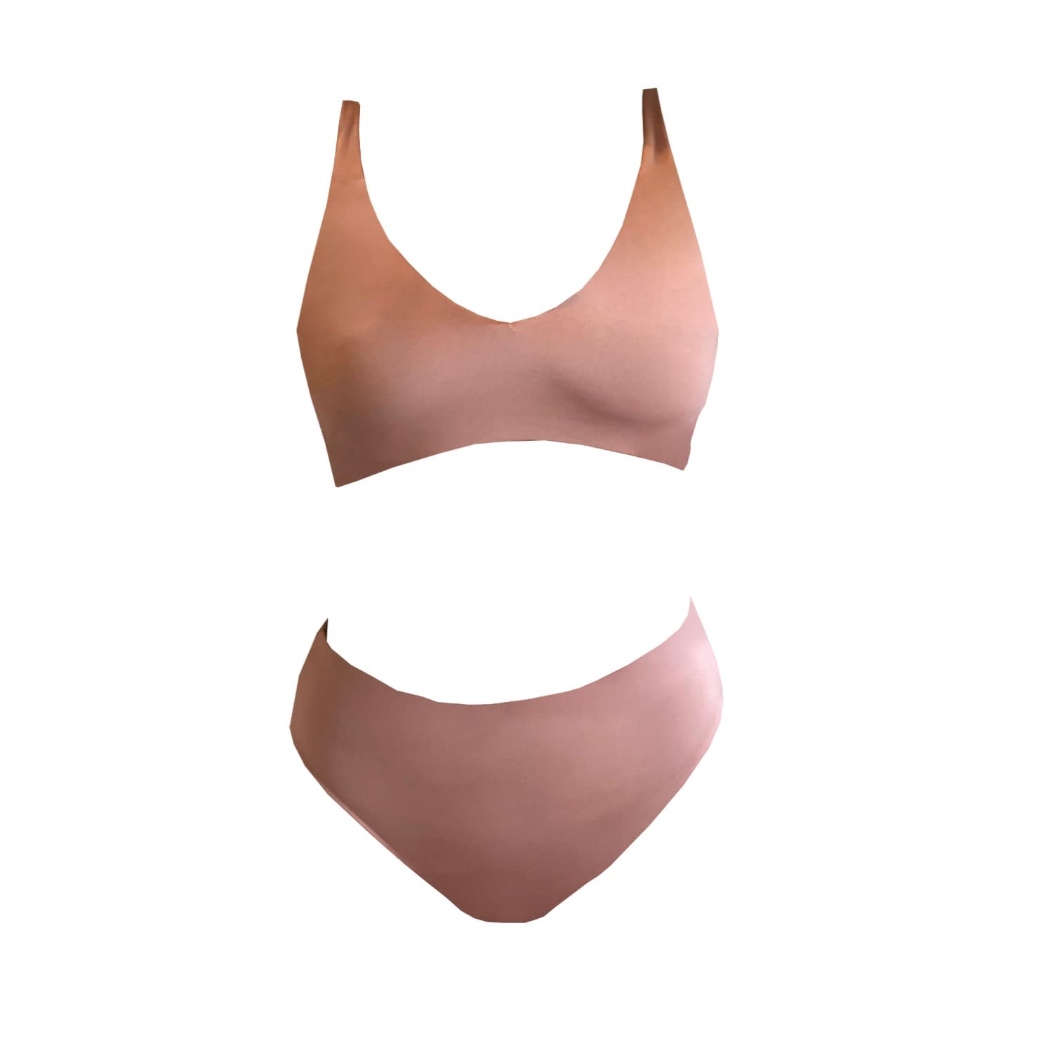 rose gold high waisted bikini