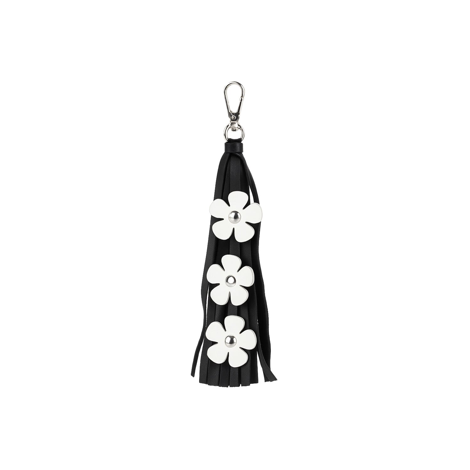 F3rog By Rana Women's Black / White Black & White Triple Flower Keychain In Multi