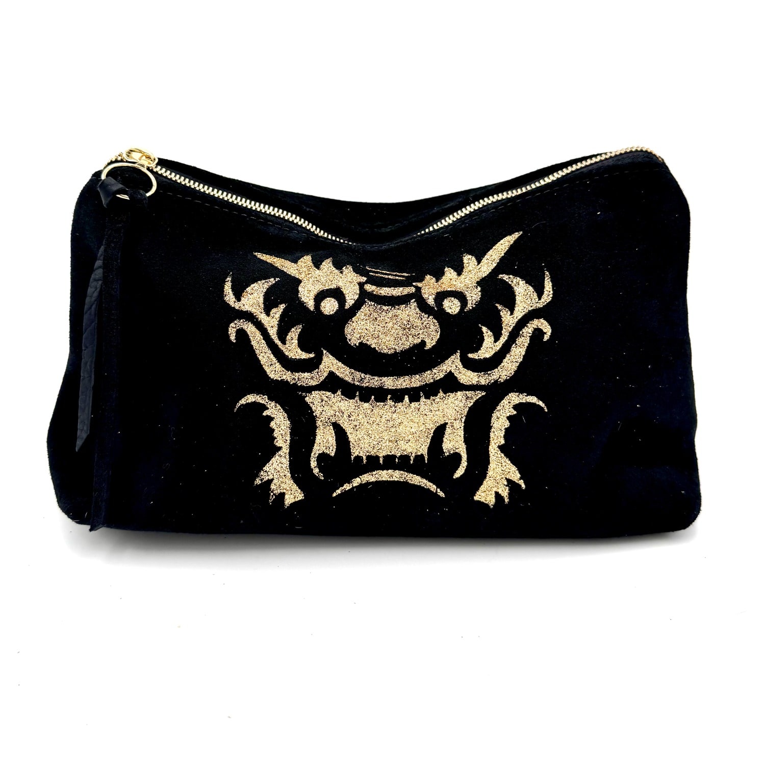 Lynn Tallerico Women's Mahjong Tile Bag In Black Suede