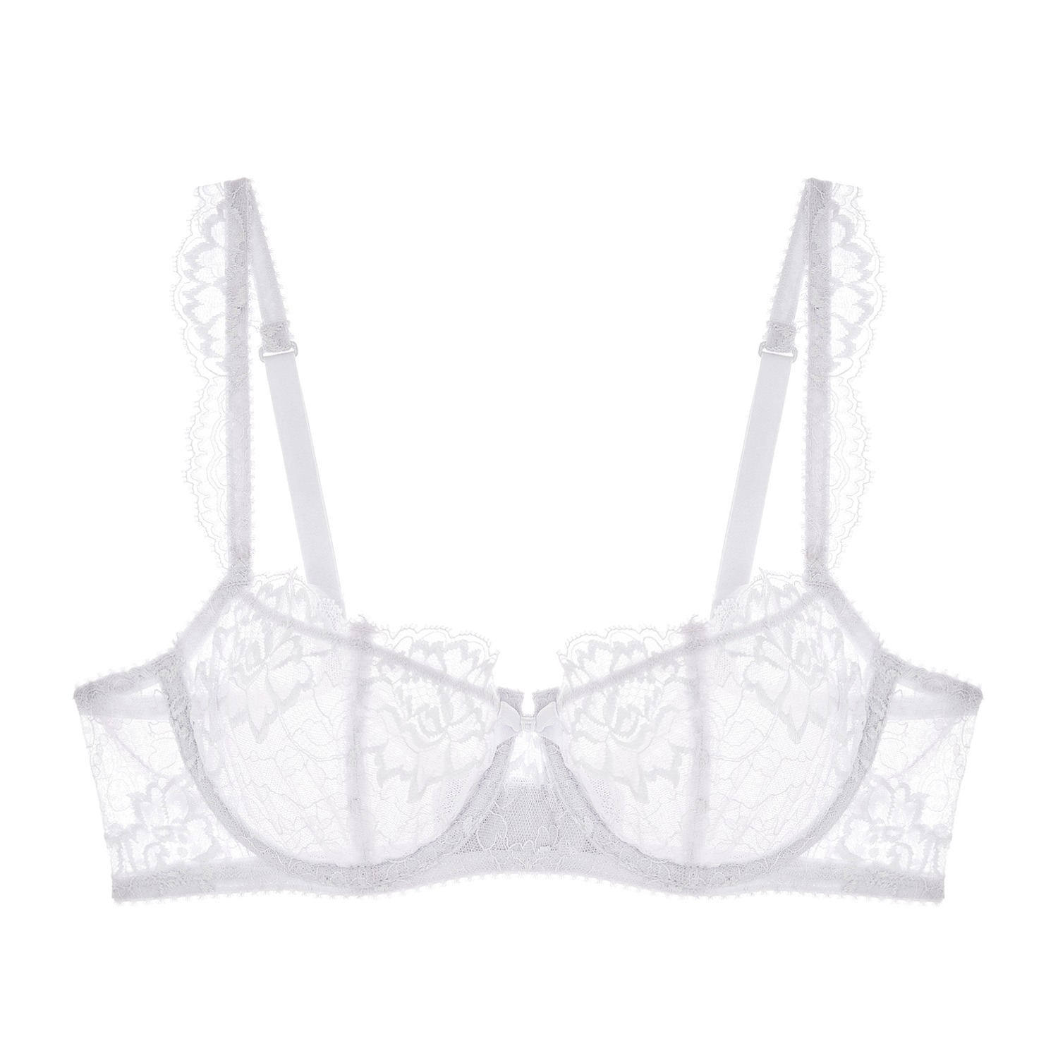 Women's White Isabel Balconette Bra Blanc