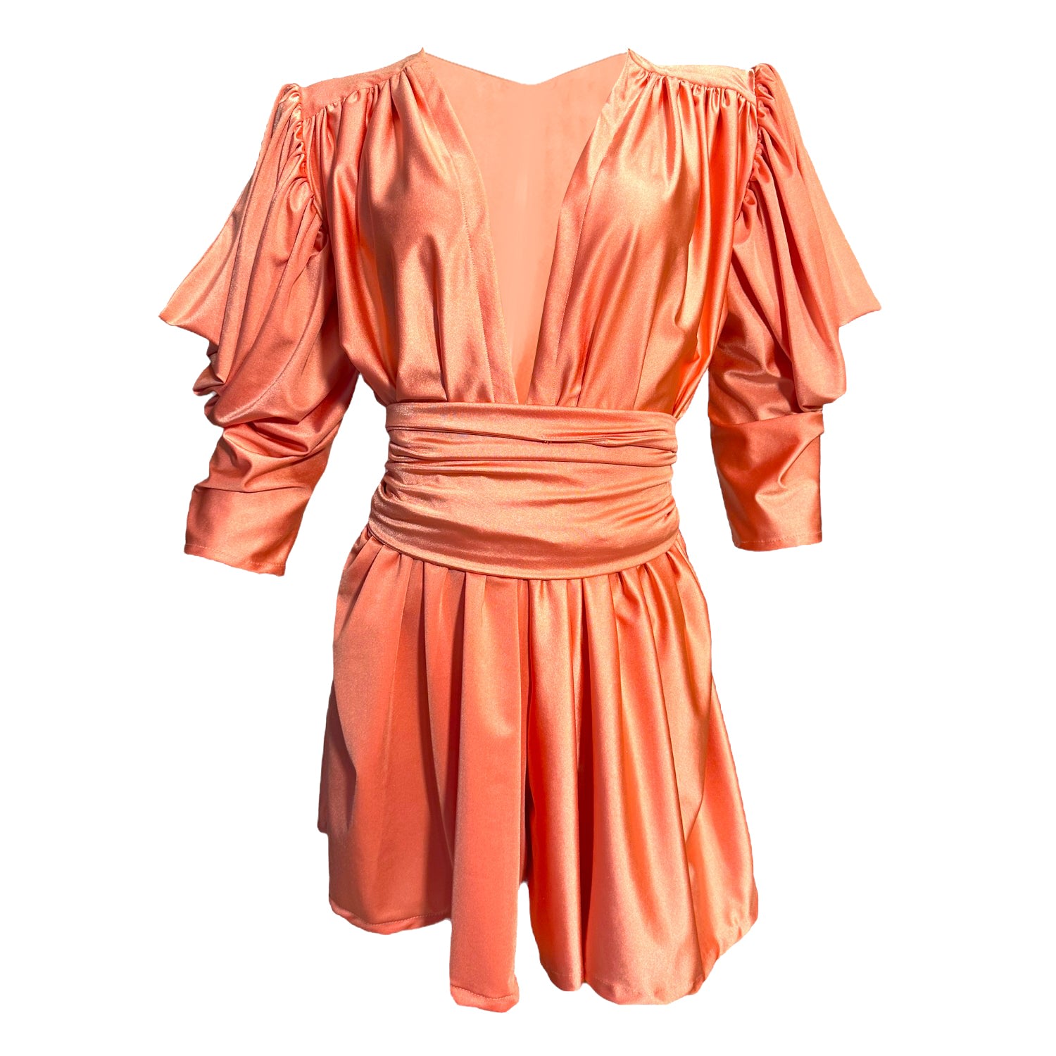 Julia Clancey Women's Yellow / Orange Carmenita  Peach Bermuda Jumpsuit Set In Yellow/orange