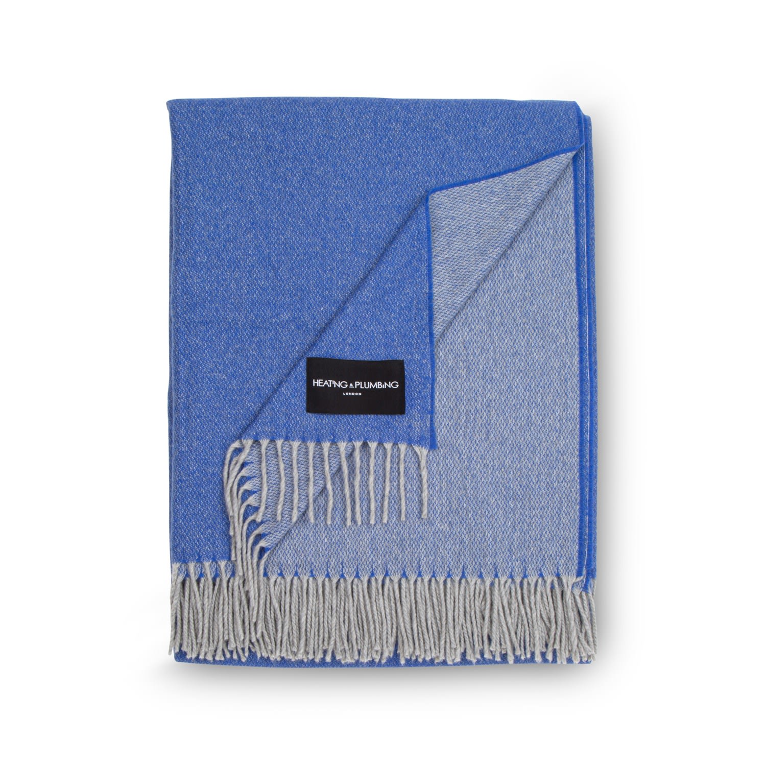 Heating & Plumbing London Love Stories Cashmere Blanket - Cobalt Blue In Multi