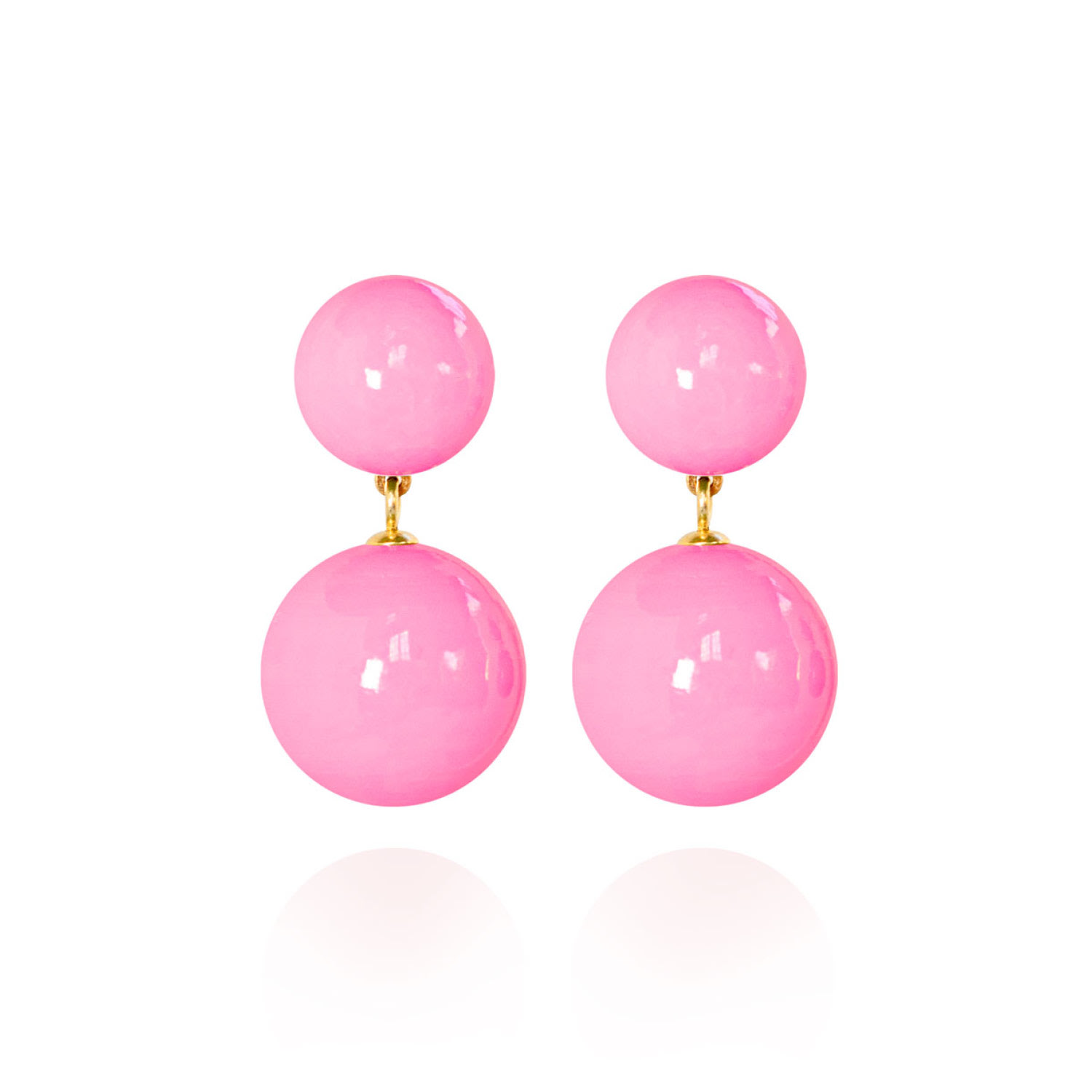 Saule Label Women's Pink / Purple Sonia Classic Earrings In Taffy