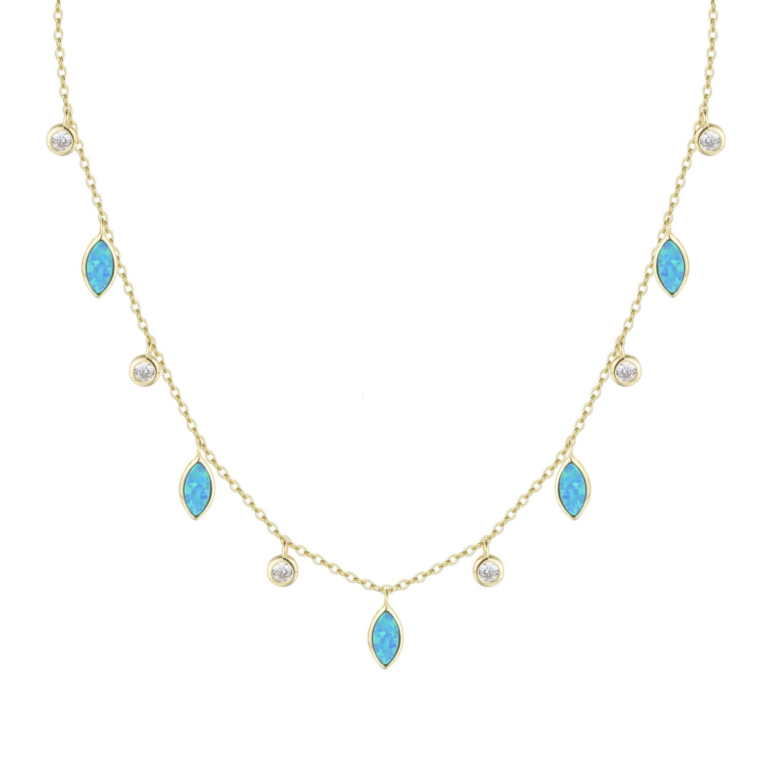 Kamaria Women's Drops Of Spring In Turquoise - Blue In Blue