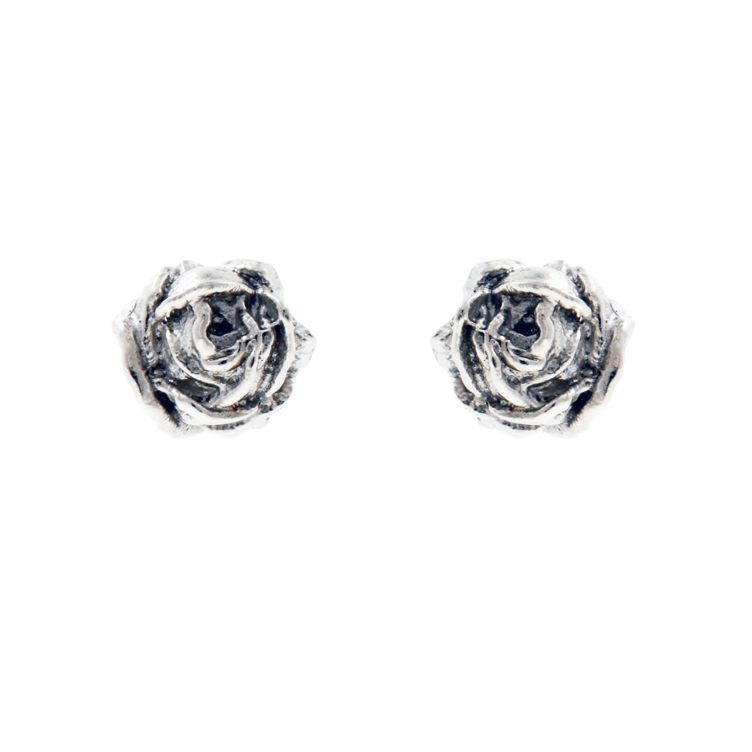 Women’s Tiny Rose Stud Earrings Silver Lee Renee