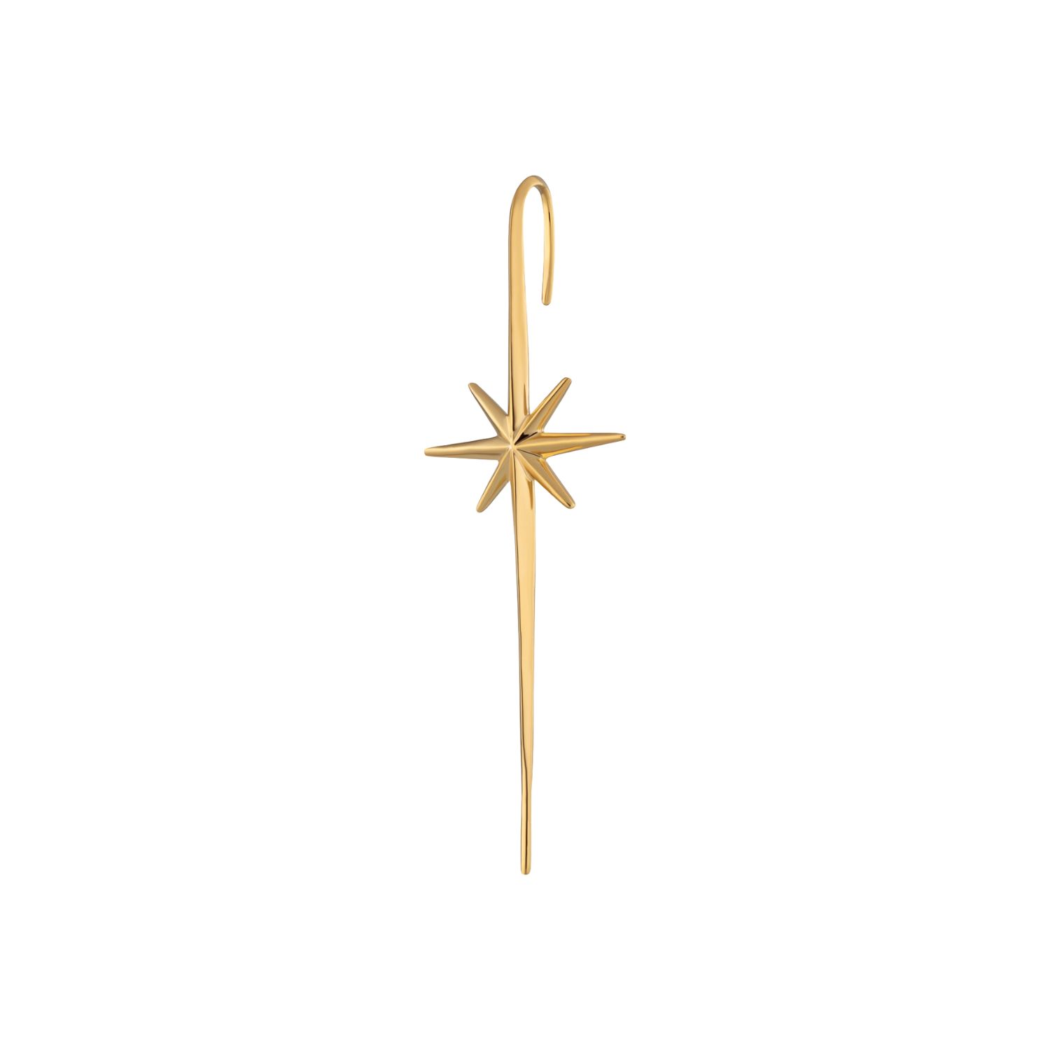 Scream Pretty Women's Gold Plated Star Ear Crawler