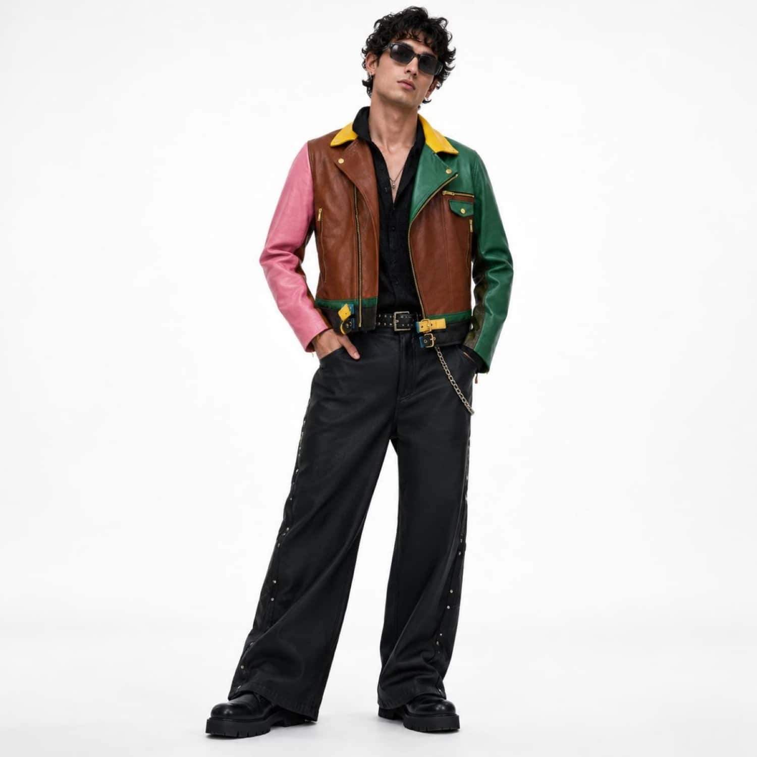 Artifact Theory Men Biker Jacket | ZastaStudio | Wolf & Badger