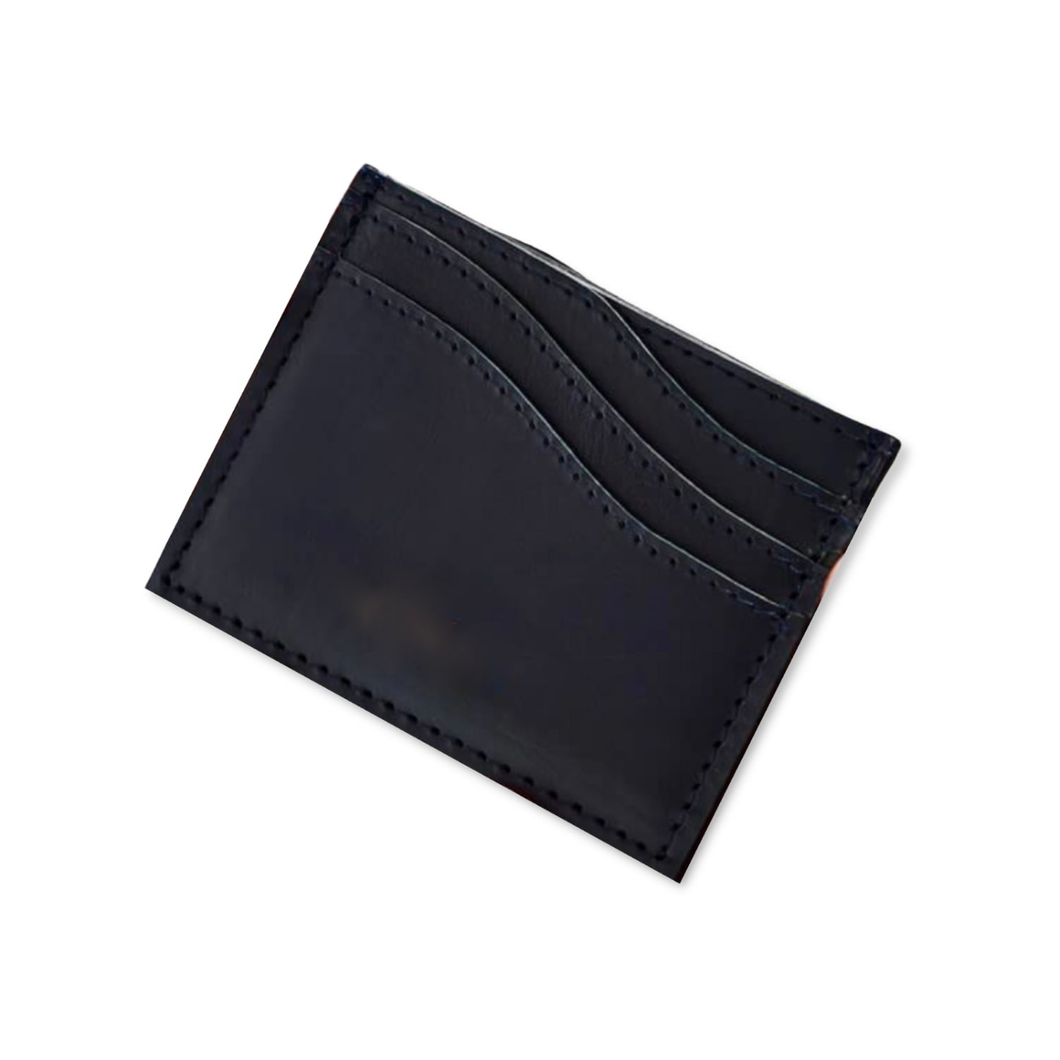 Men’s Black Leather Wave Card Holder Vida Vida