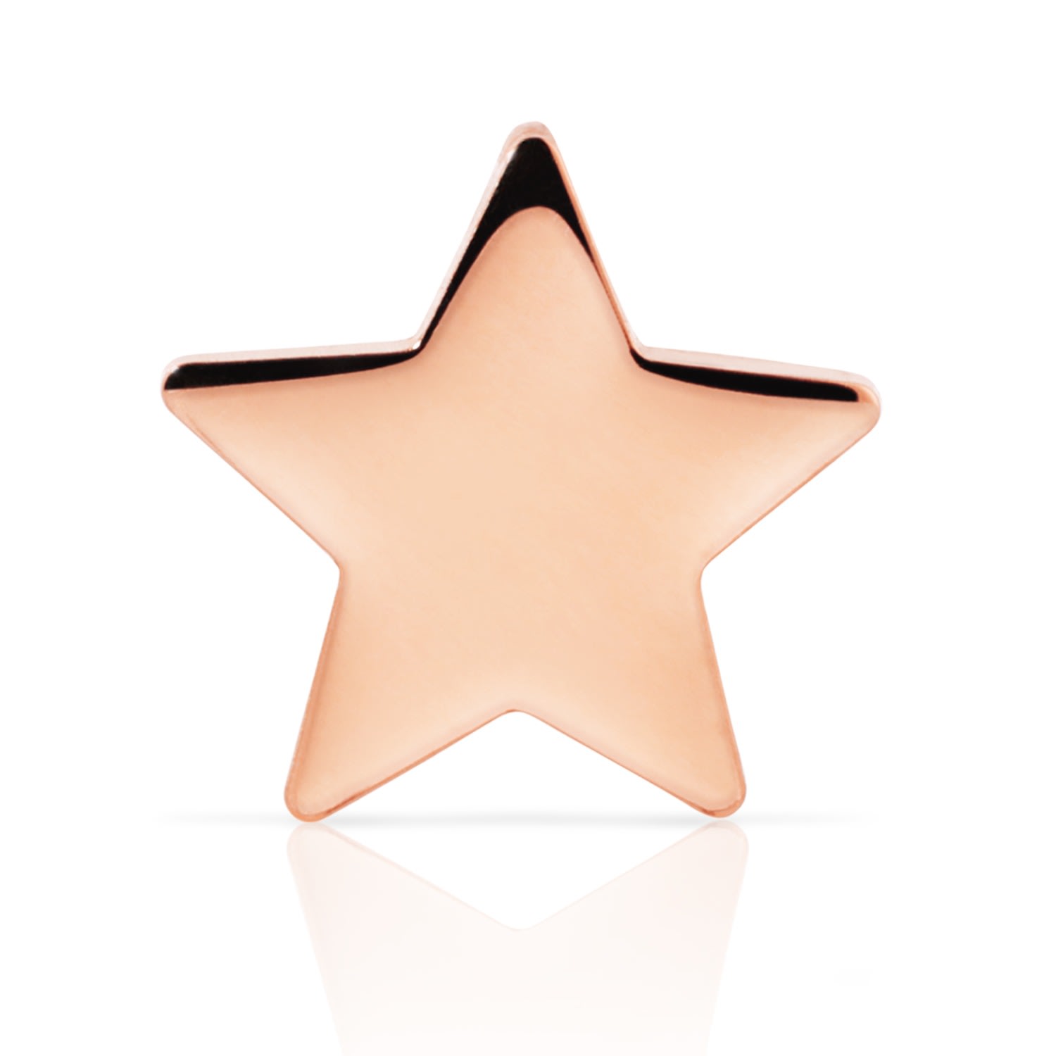 Women’s 14K Rose Gold Charm Stud - Star Maya Brenner