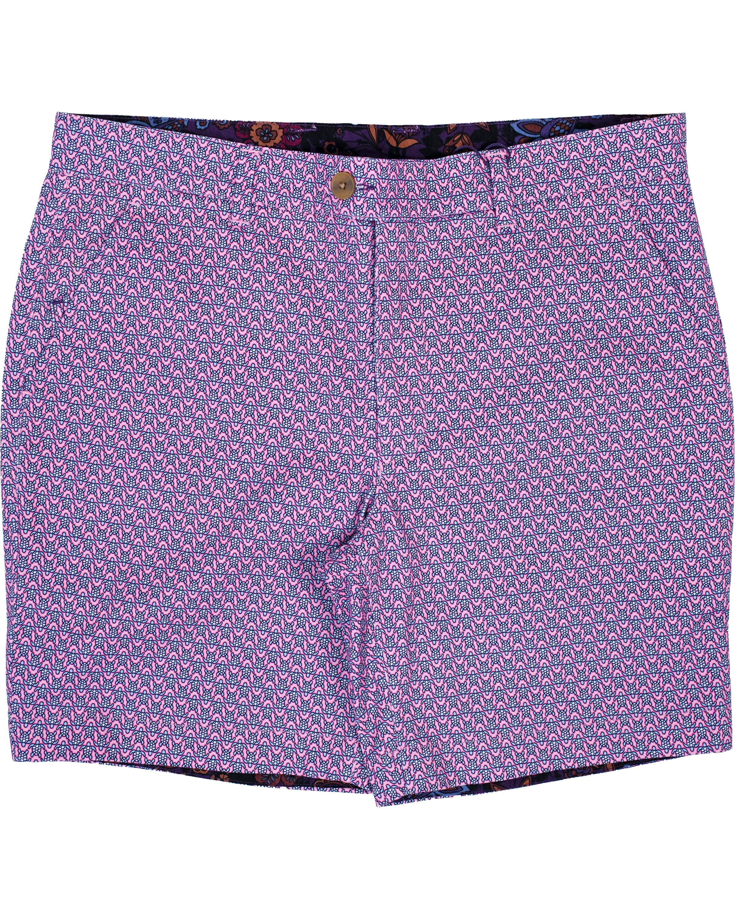 Men’s Blue / Pink / Purple John Large Turtle Short - Pink 30" Lords of Harlech