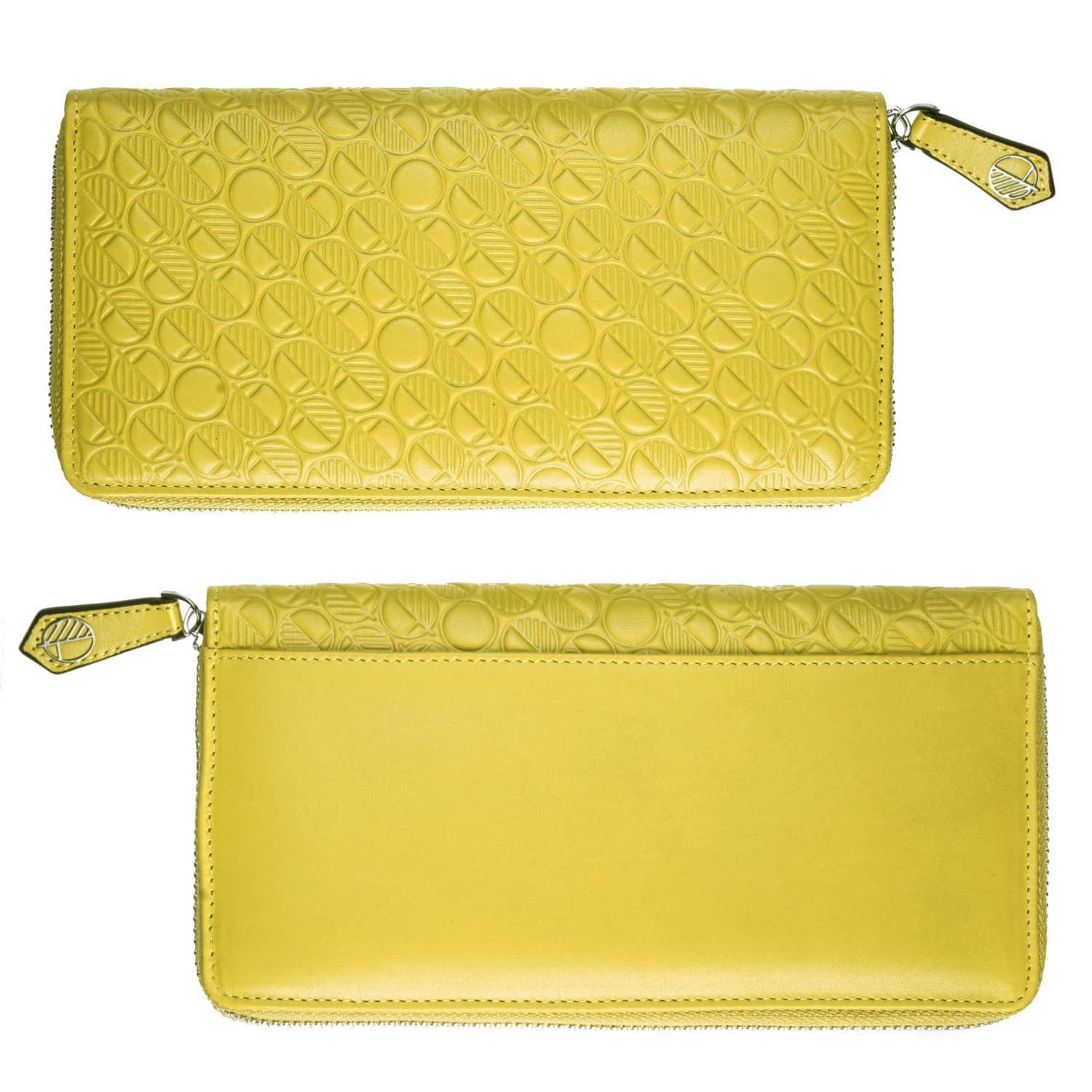 Luxury English Leather Ladies 12 Card Zip Around Purse Wallet In
