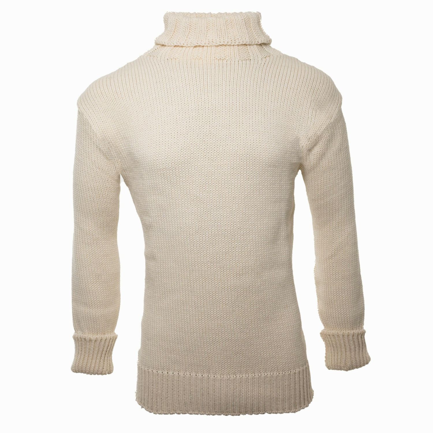 Arthur Beale Men's Neutrals / White  Oiled Wool Beerenberg Pullover - Ecru In White