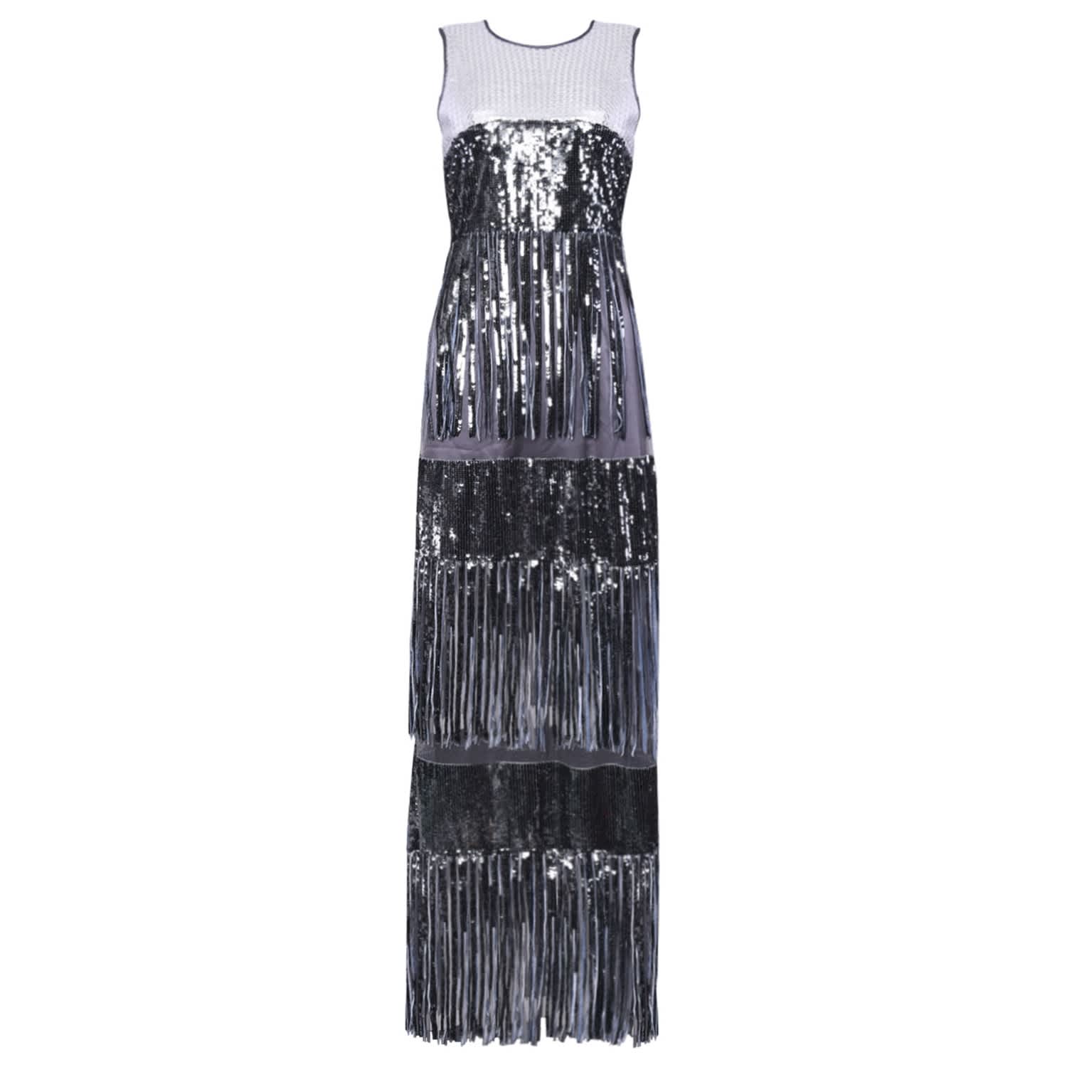 fringe maxi dress