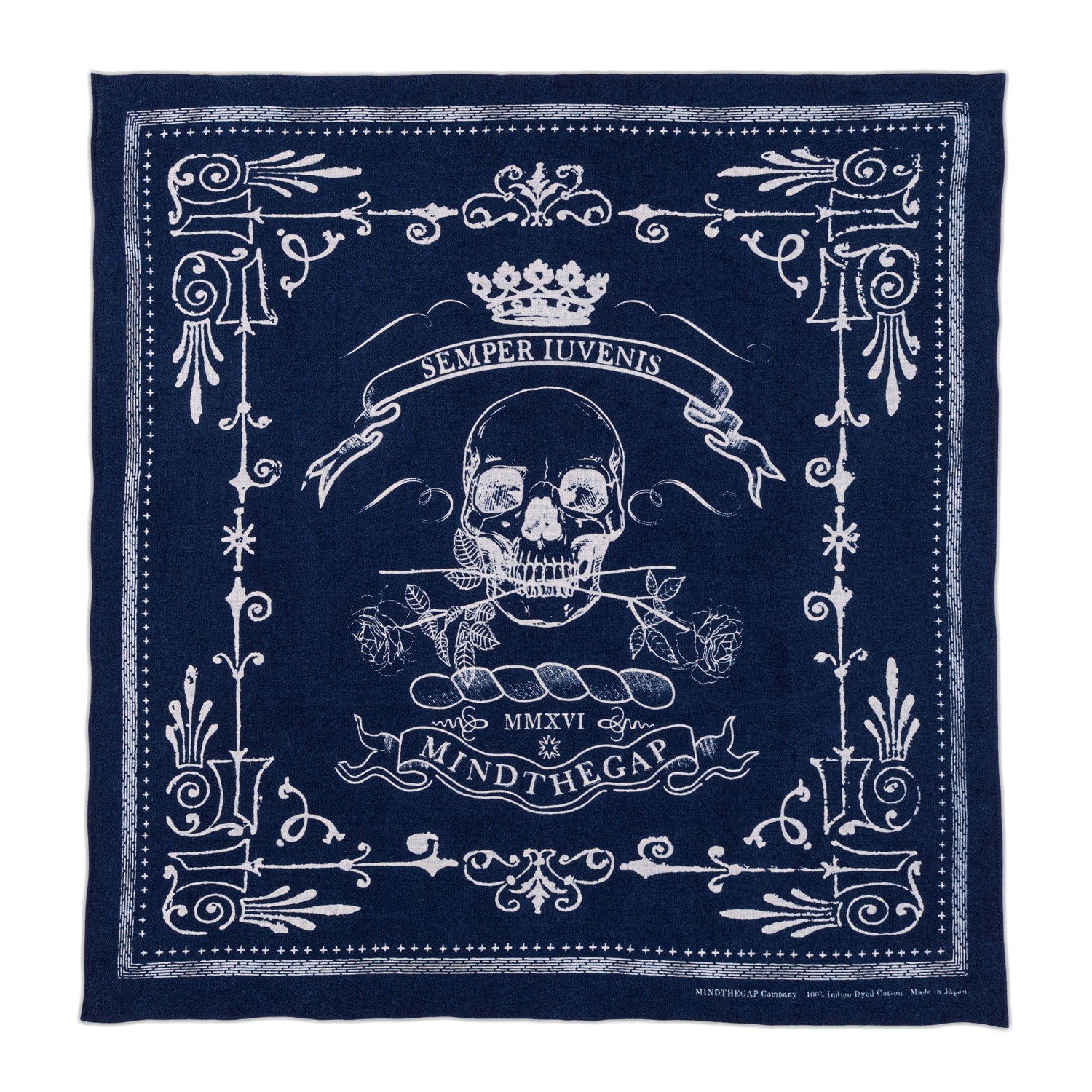Mindthegap Men's Blue / White Semper Iuvenis Indigo Bandana By  In Multi