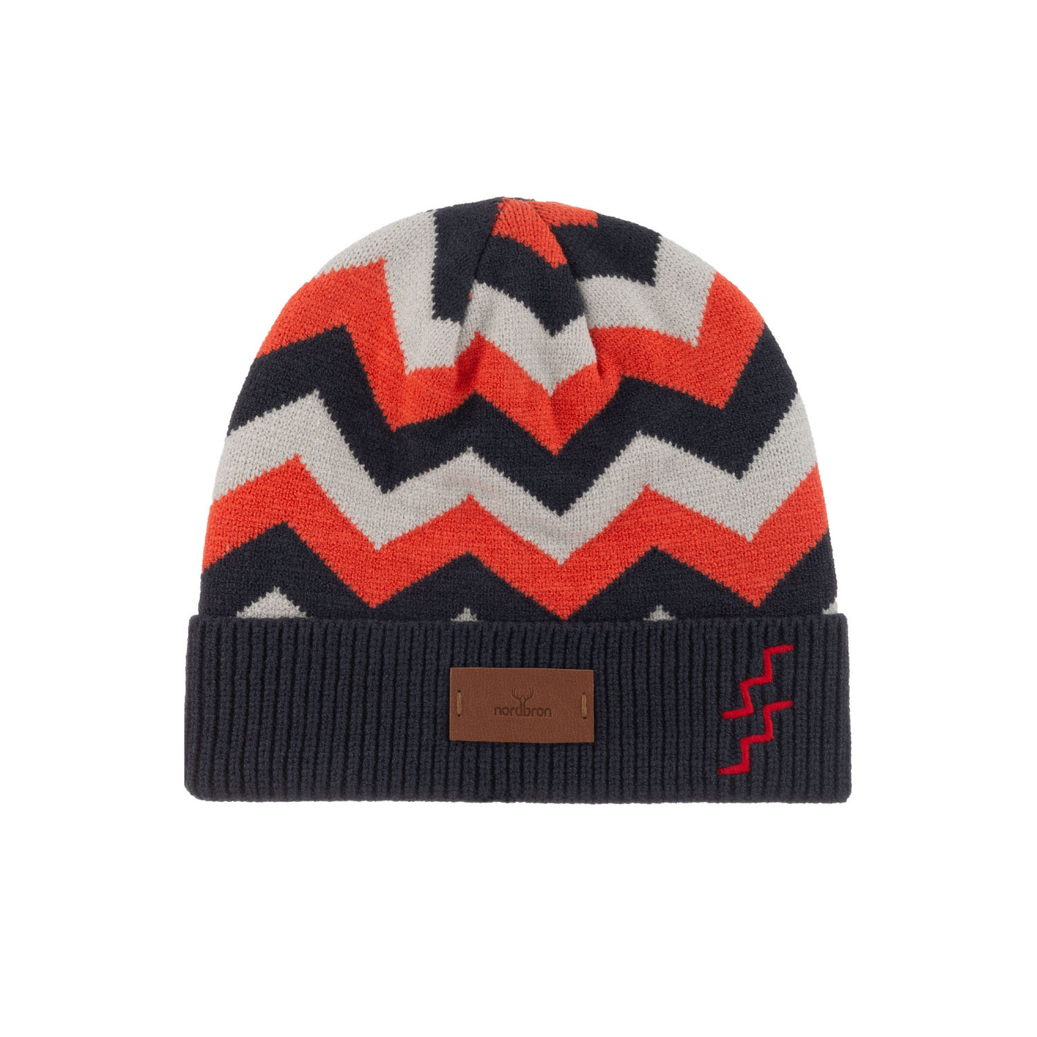 Nordbron Men's Red Hilfit  Coral Beanie