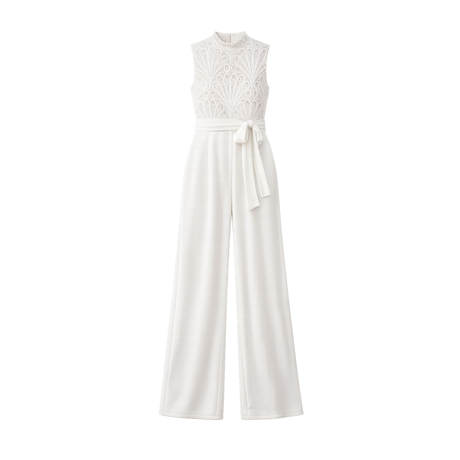 Yumi Ivory Lace Sleeveless Jumpsuit | Yumi | Wolf & Badger