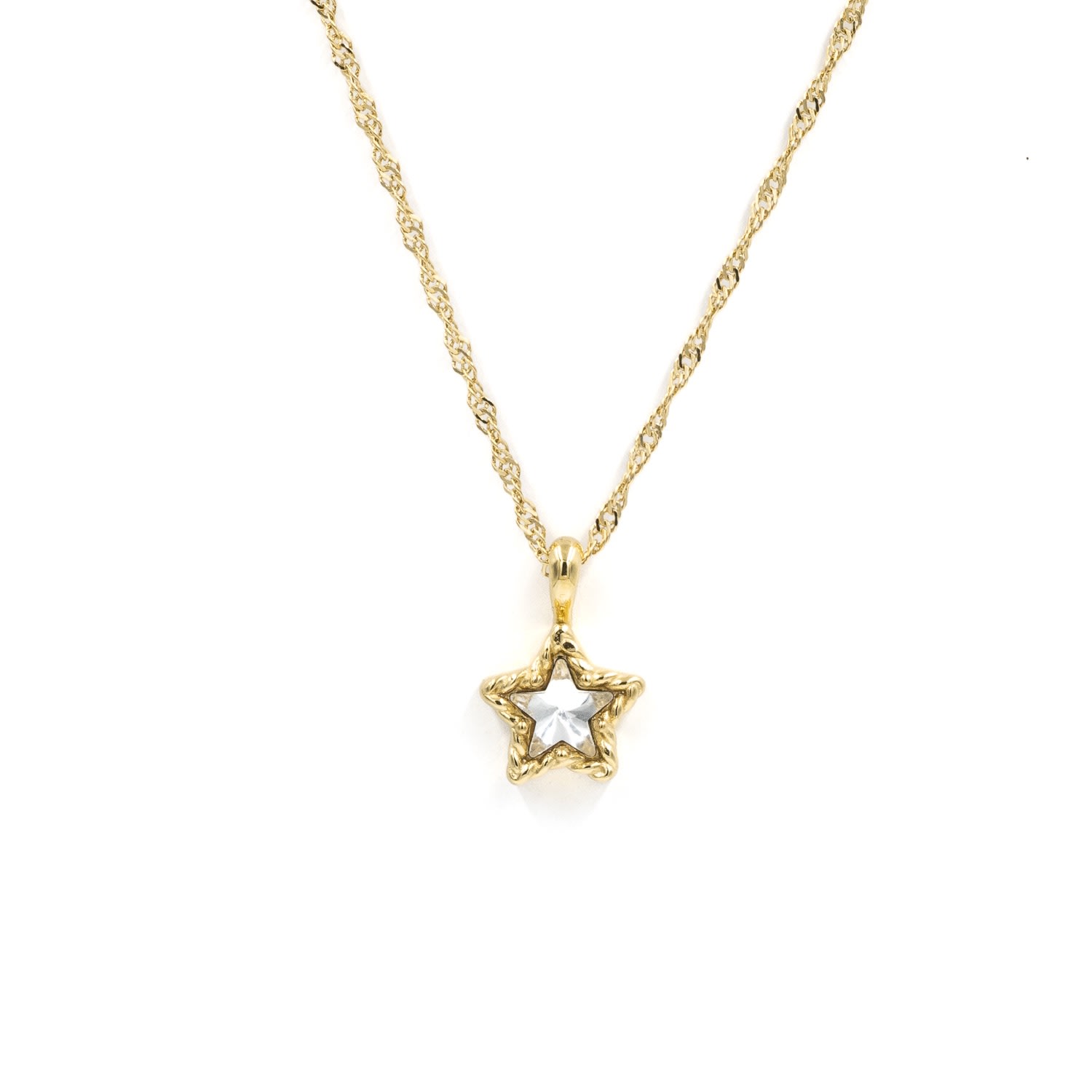Superdivajewellery Women's Gold Star Crystal Necklace In Gold