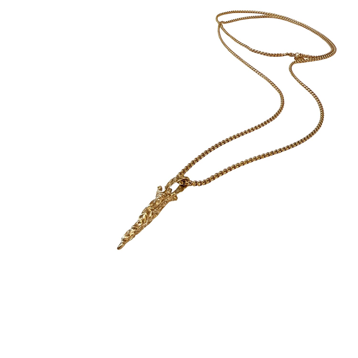 Iskra Women's Gold Royal Horn Necklace