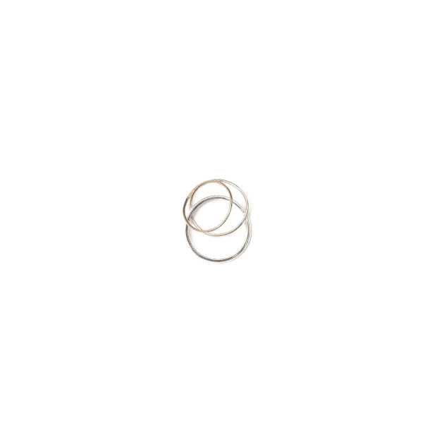 Sterling Silver Thin Band Ring Seol Gold Wolf Badger