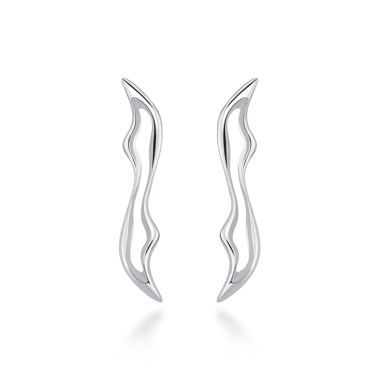 Tiron Women's Vacuna Silva Silver Earing