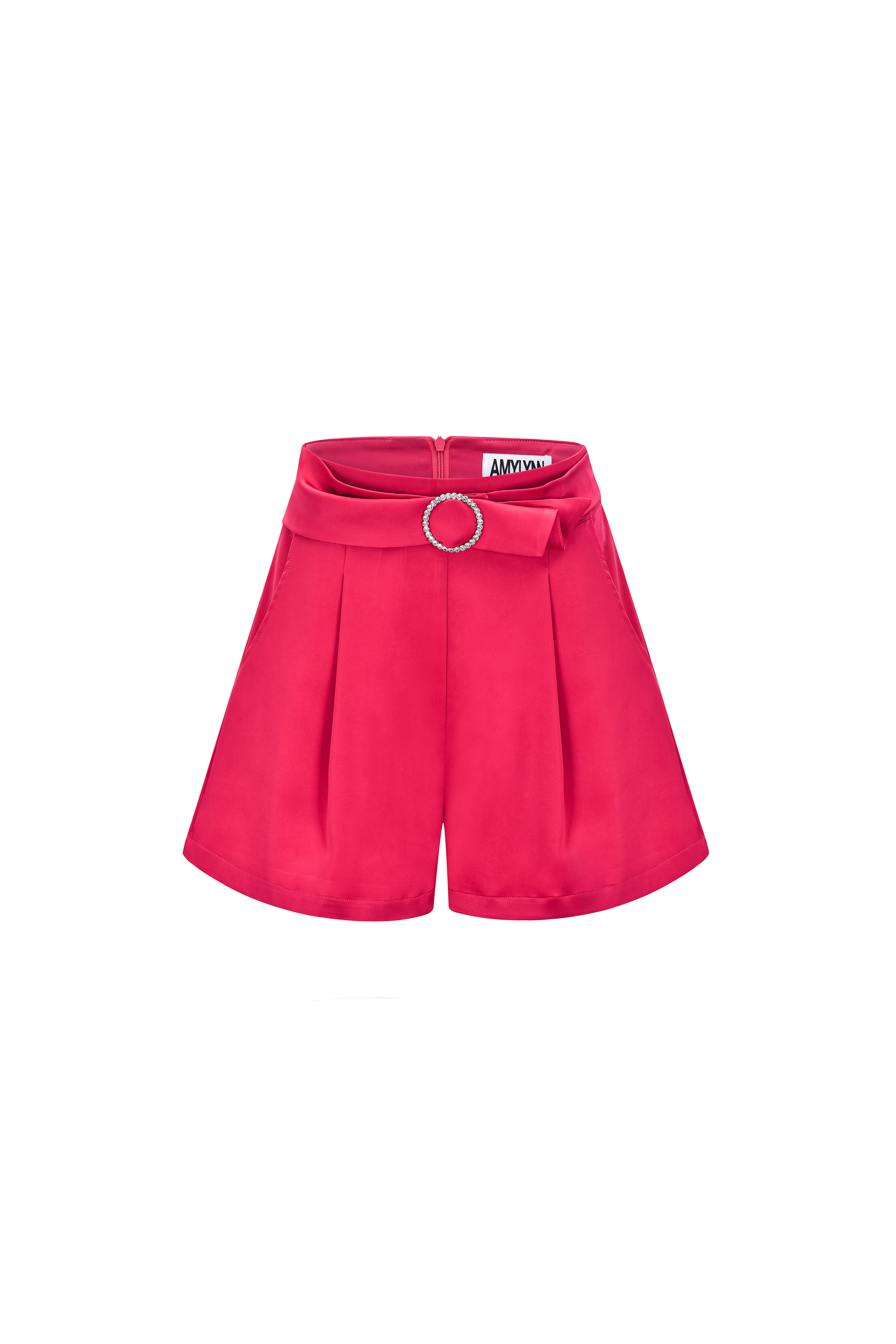 Amy Lynn Women's Pink / Purple Mirabella Pink Satin Shorts