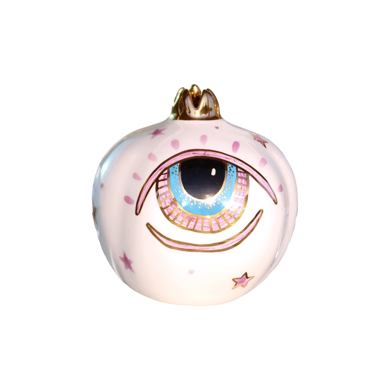 Sherie Boutik Pink Eye Stars Pomegranate Decoration
