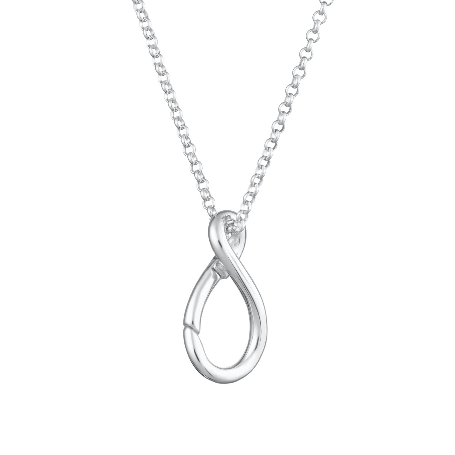 Women’s Sterling Silver Infinity Charm Collector Necklace Lily Charmed