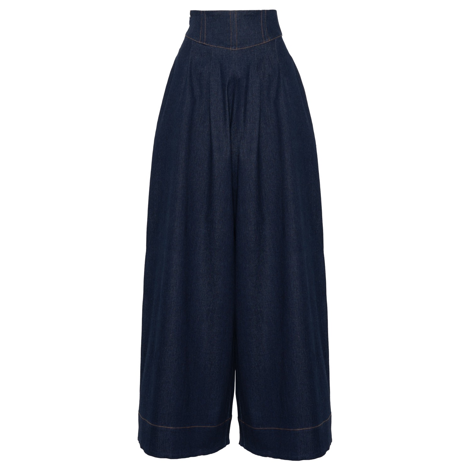 Ofuure Women's Blue Kiara Denim Wide Leg Pants In Blue